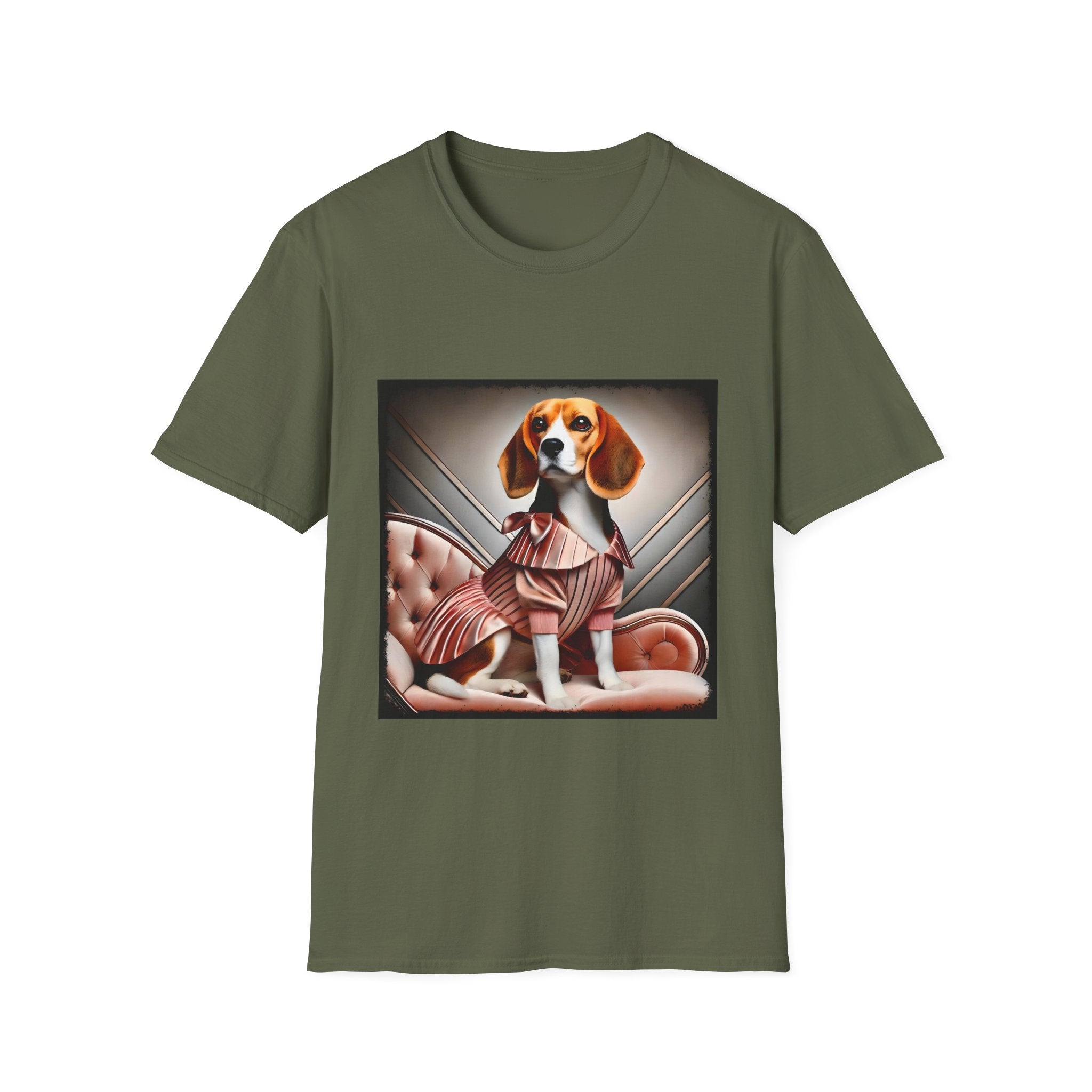 Beagle Peach Posh | Unisex Dog T-Shirt