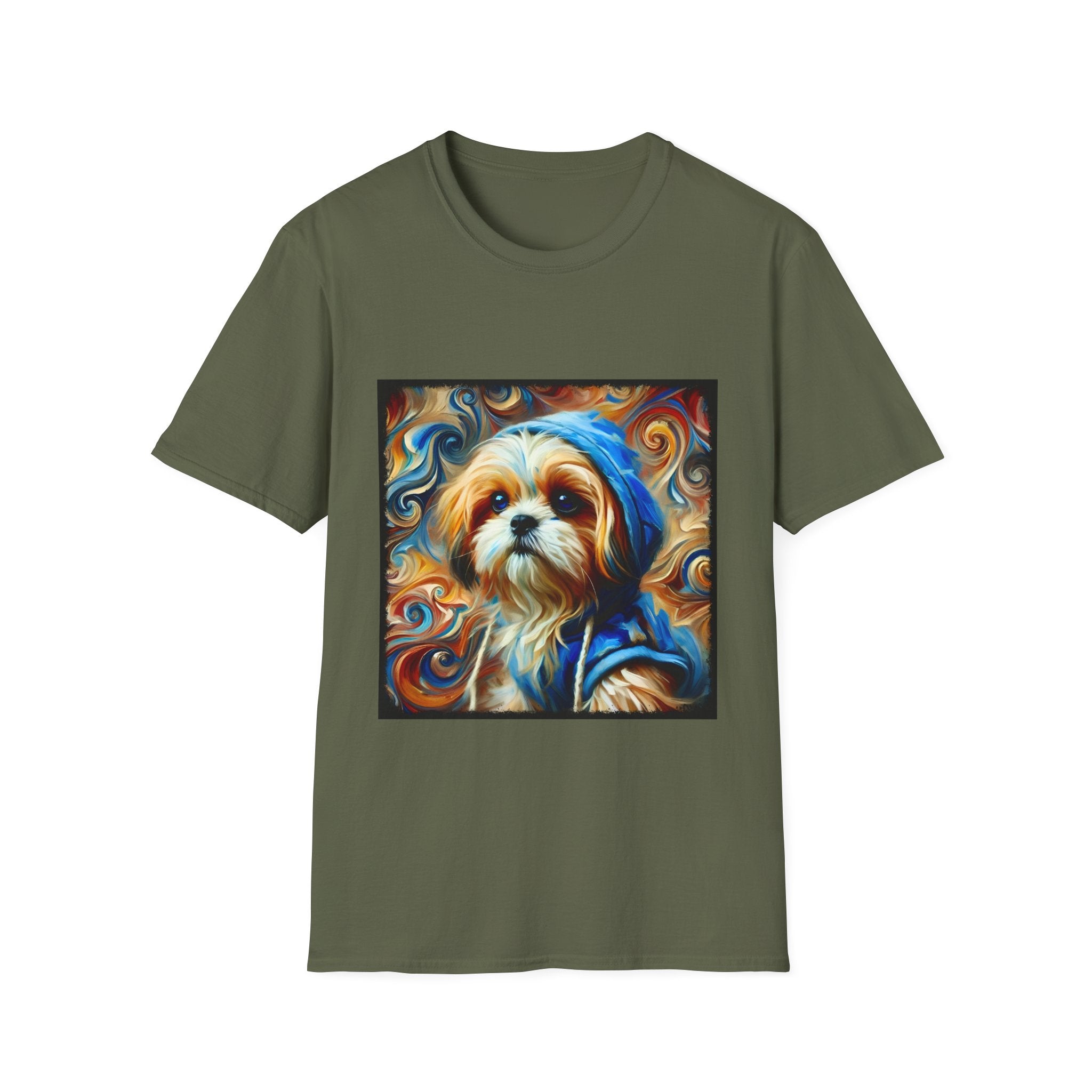 Shih Tzu Comfy Swirl | Unisex Dog T-Shirt