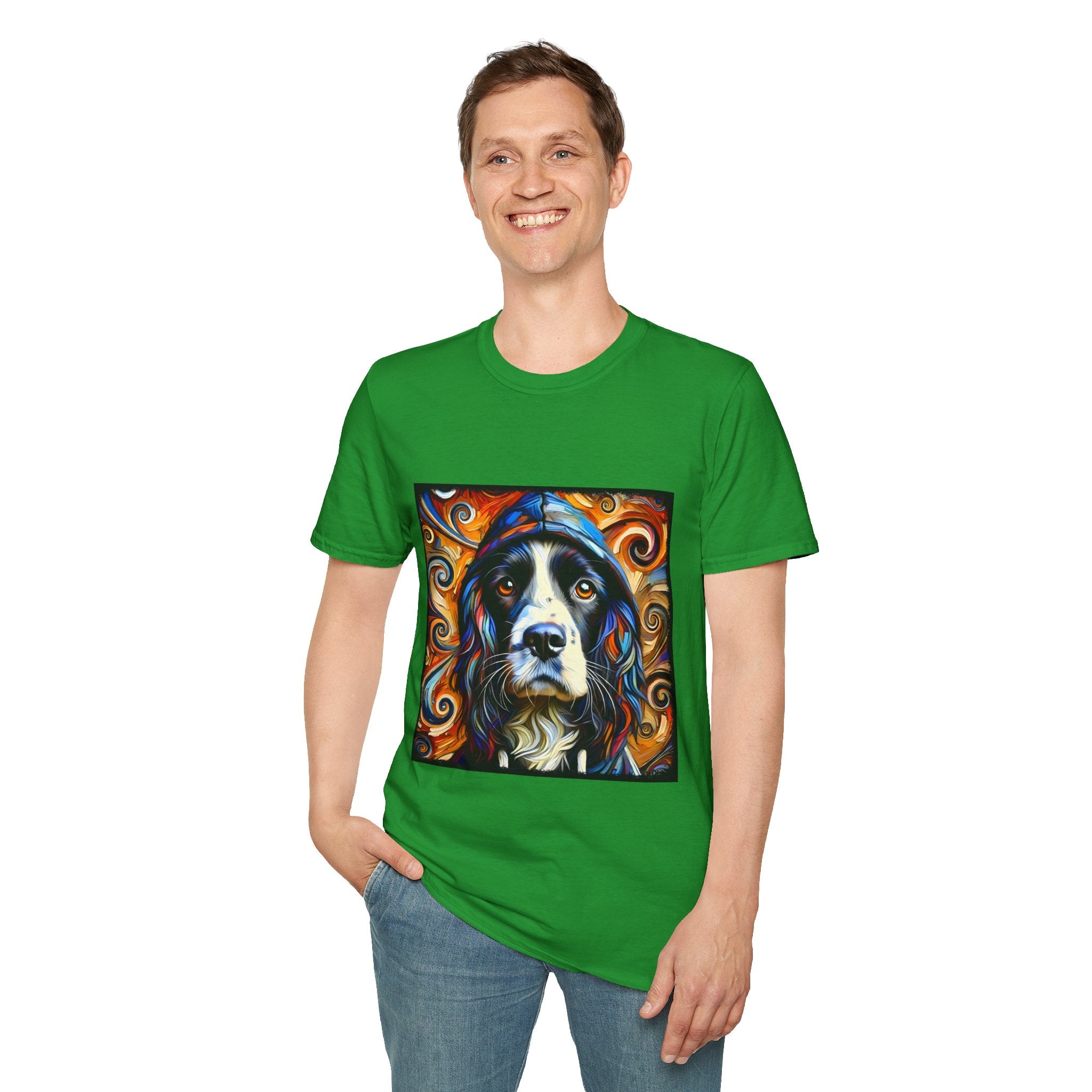 English Springer Spaniel Relaxed Swirl | Unisex Dog T-Shirt