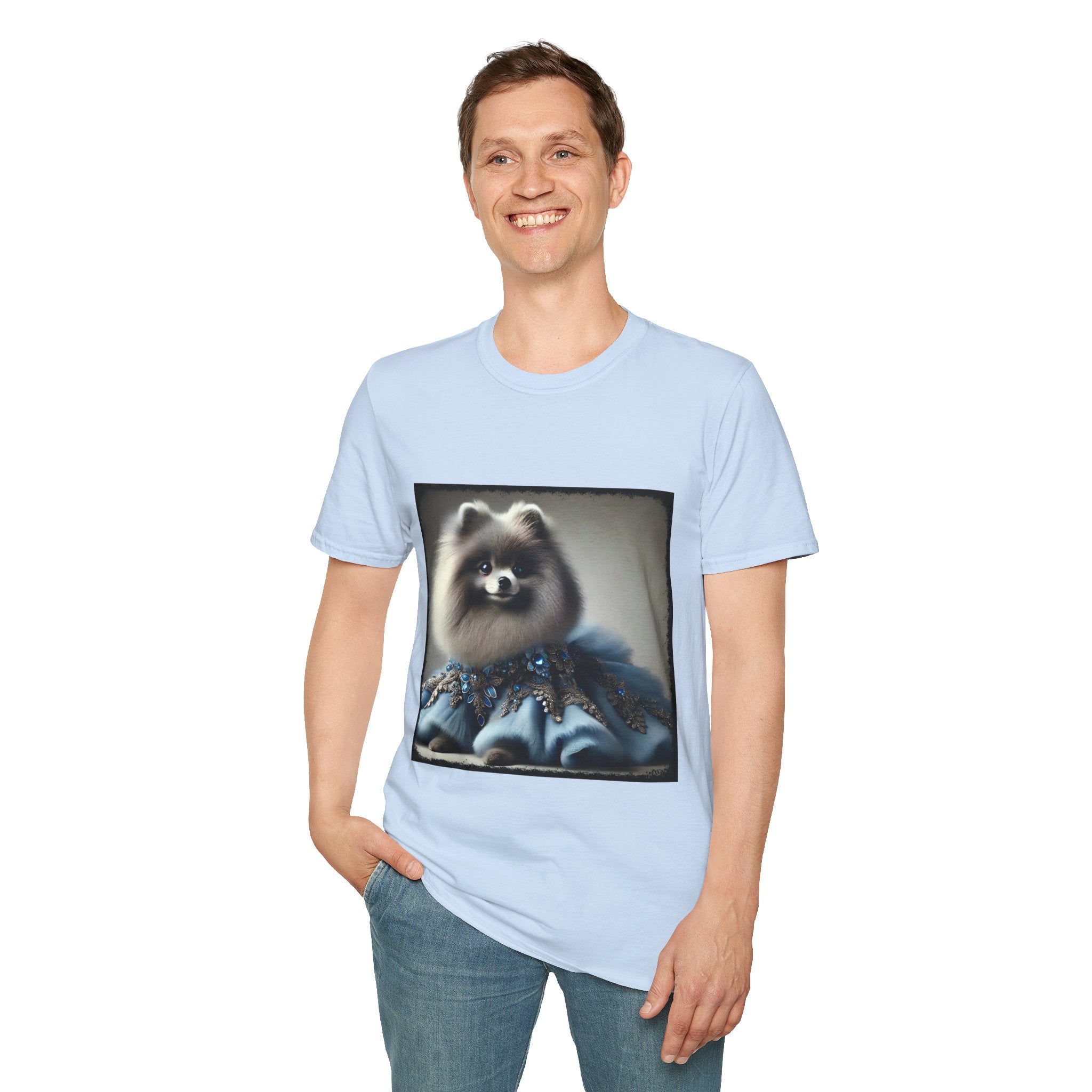Pomeranian Blue Belle | Unisex Dog T-Shirt