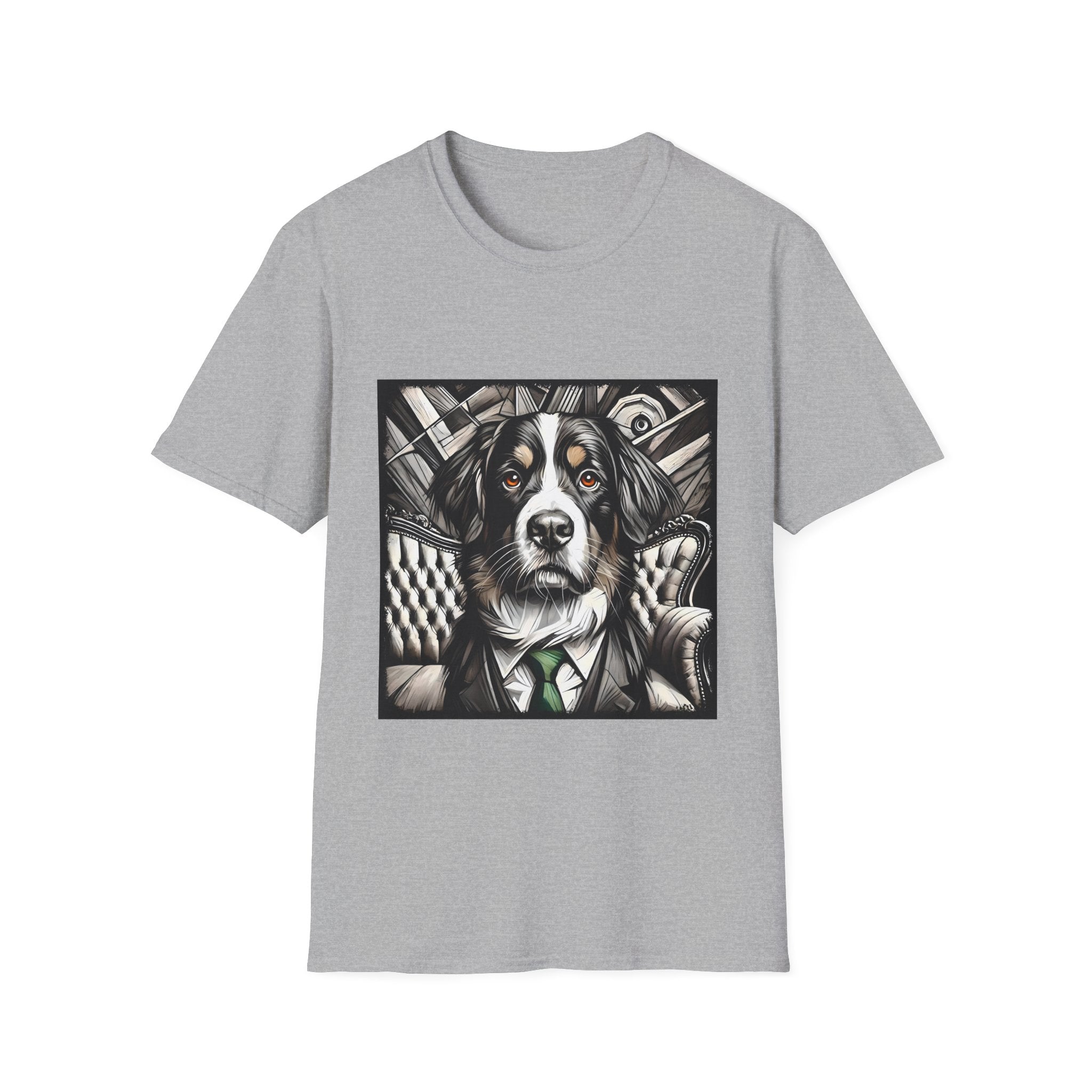 Bernese Mountain Dog B&W Bold Eyes | Unisex Dog T-Shirt