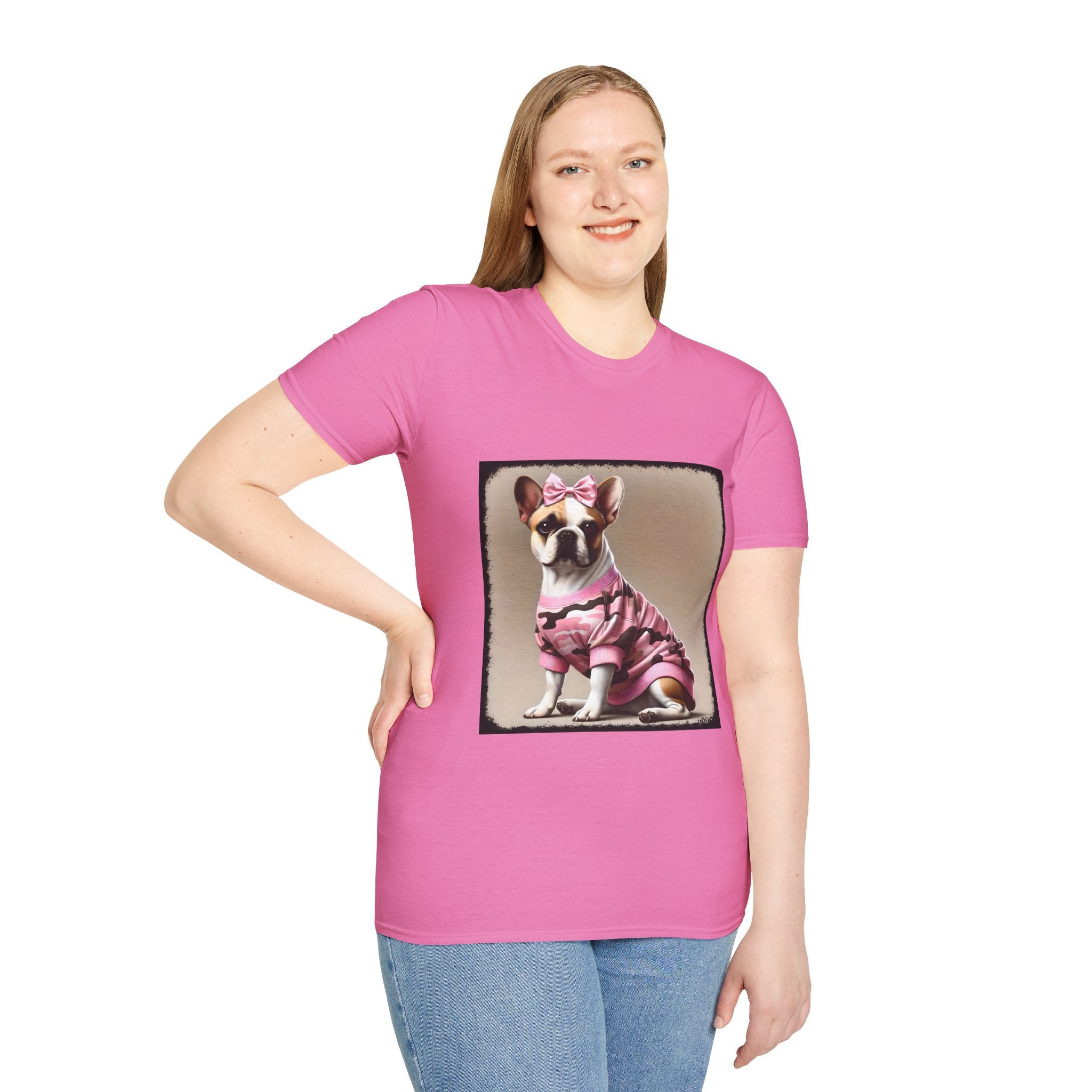 French Bulldog Camo Chic | Unisex Dog T-Shirt