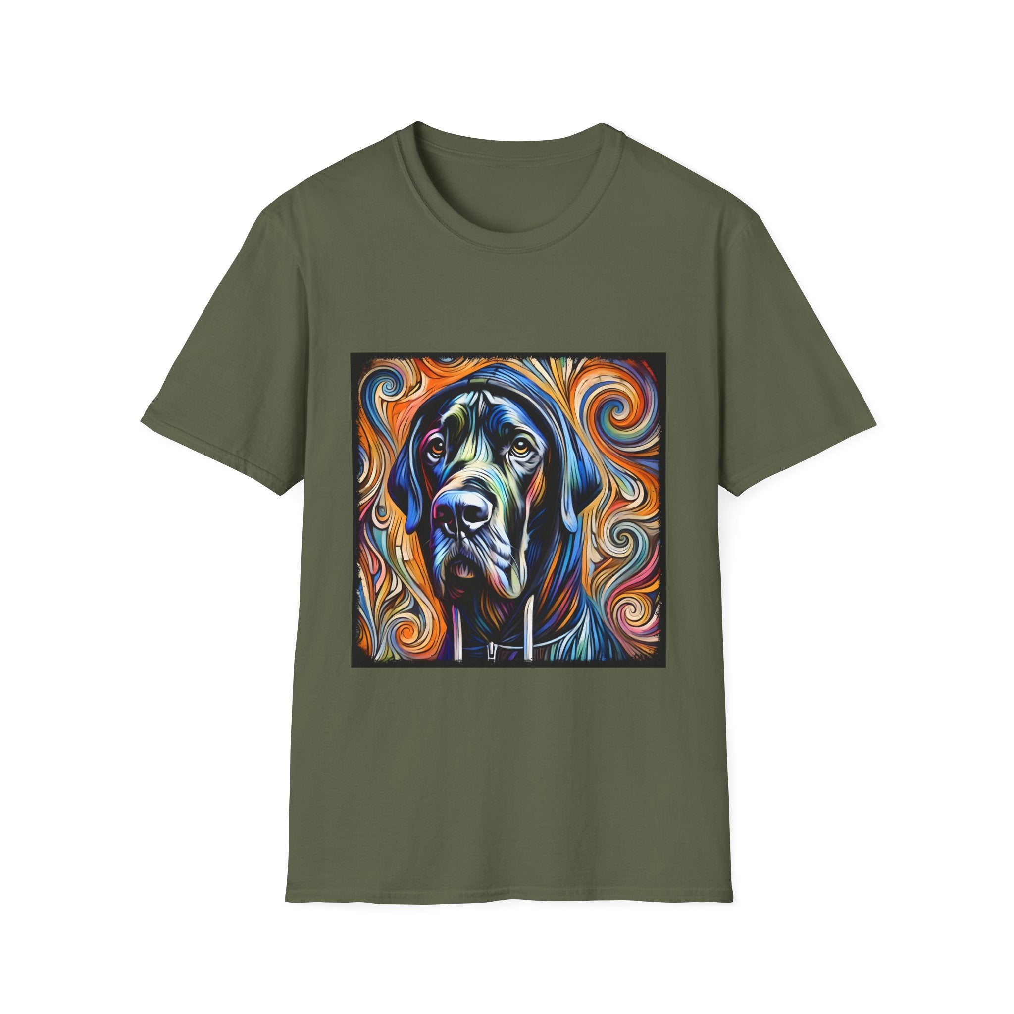 Great Dane Relaxed Swirl II | Unisex Dog T-Shirt