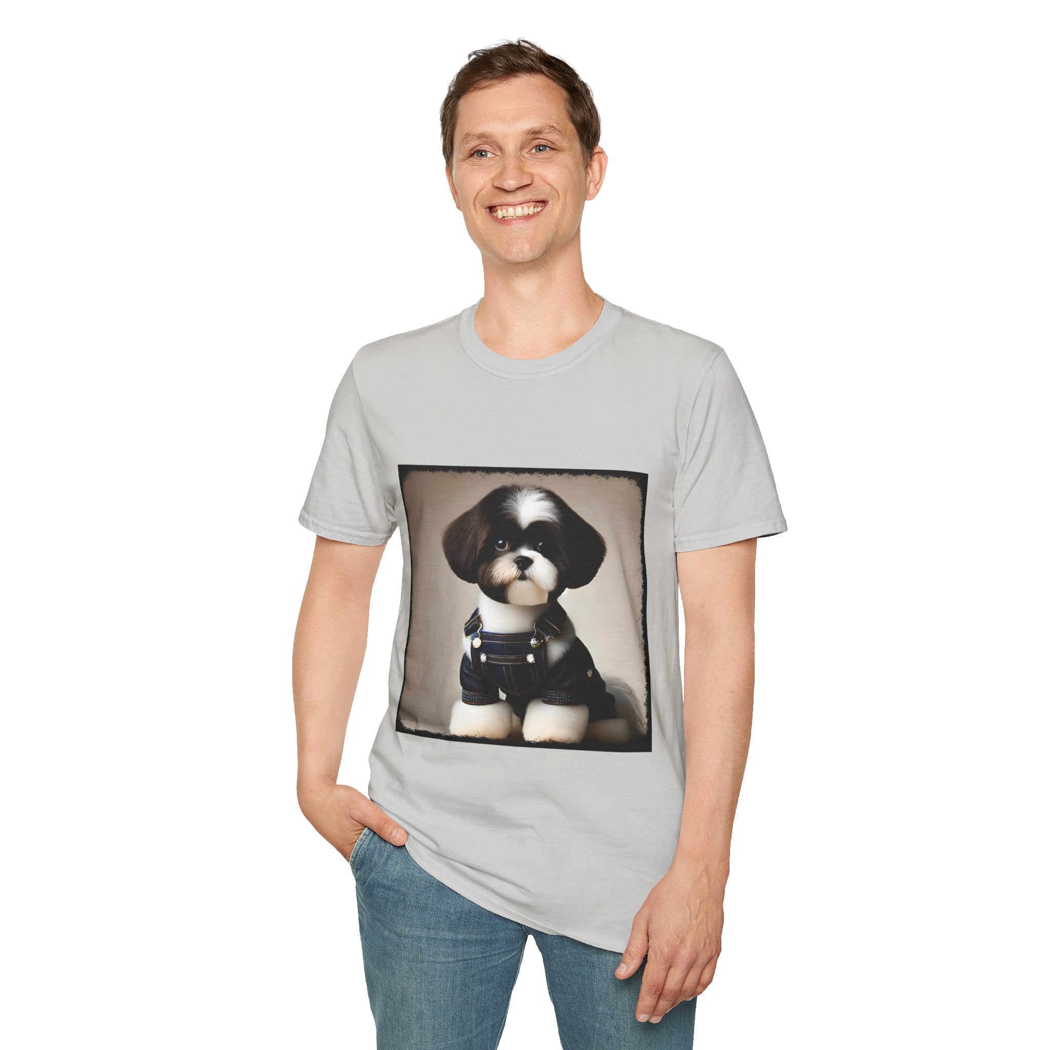 Shih Tzu Denim Darling | Unisex Dog T-Shirt