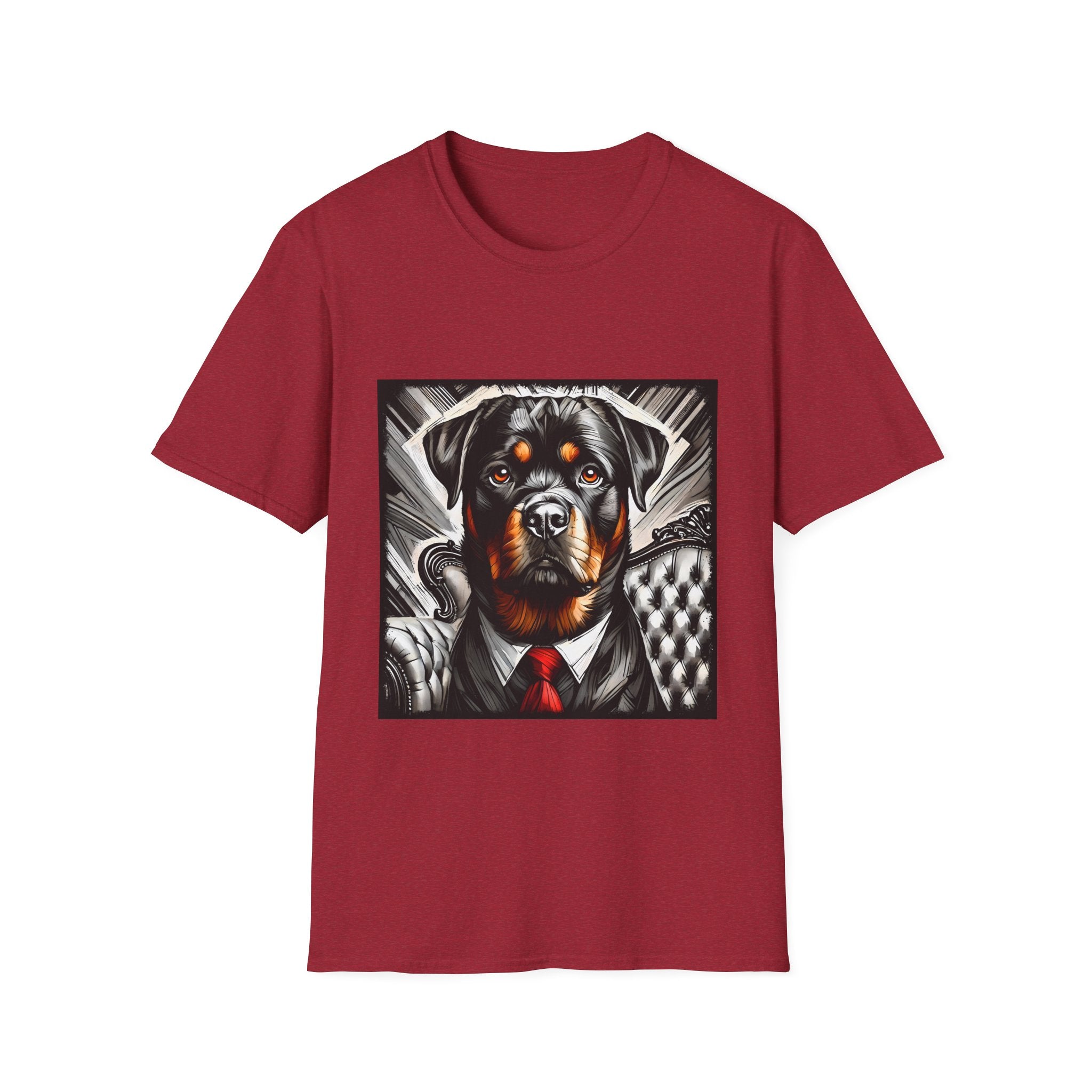 Rottweiler B&W Bold Eyes | Unisex Dog T-Shirt