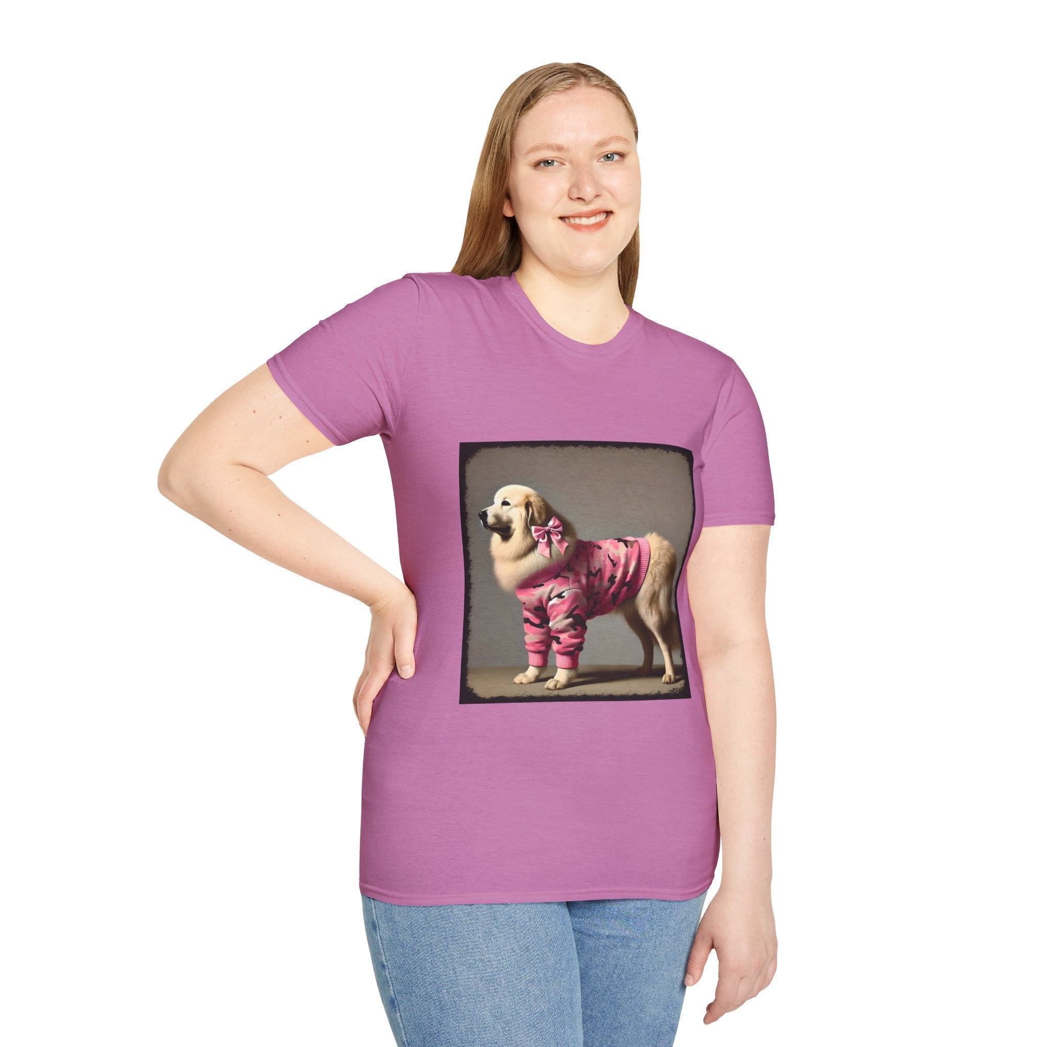 Great Pyrenees Pink Camo Cutie | Unisex Dog T-Shirt