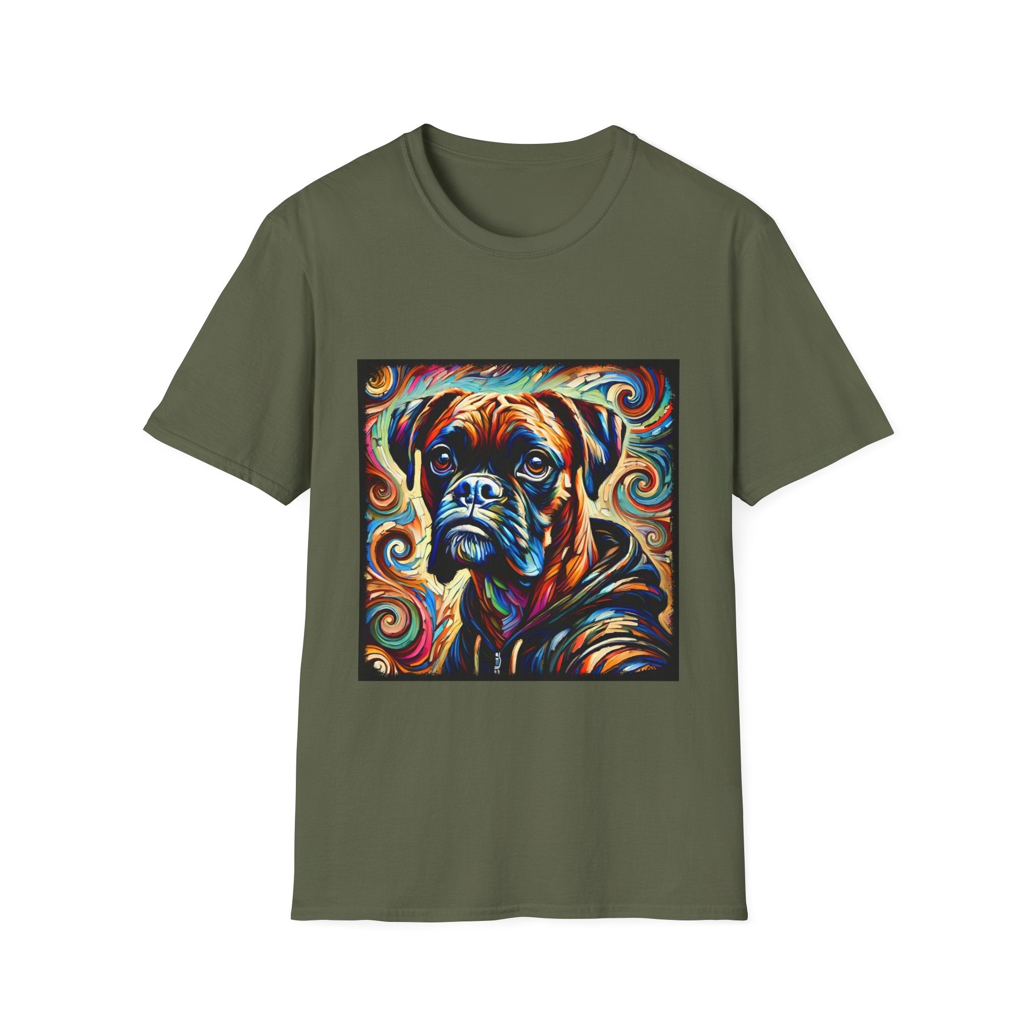 Boxer Relaxed Swirl | Unisex Dog T-Shirt
