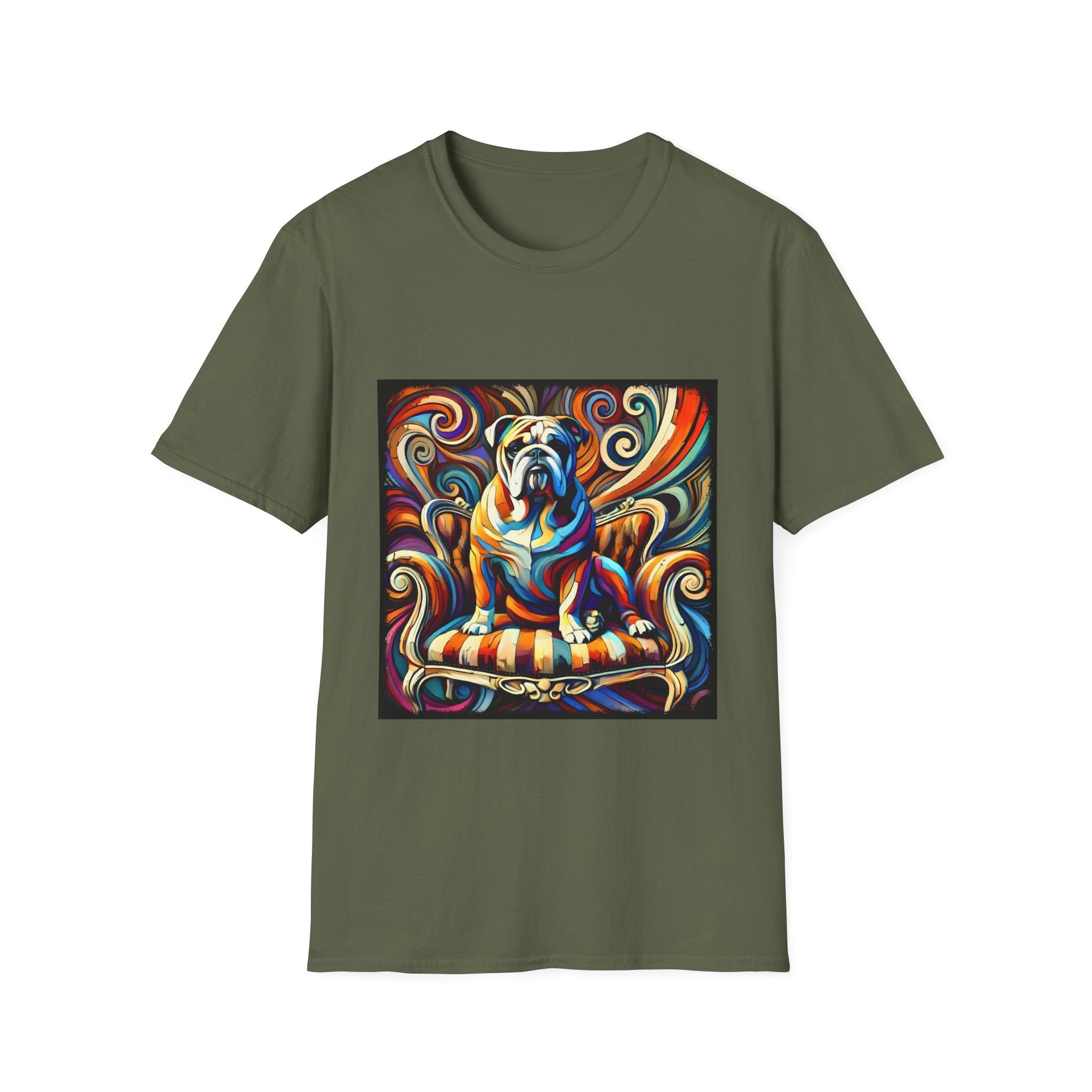 Bulldog Bold Swirl | Unisex Dog T-Shirt