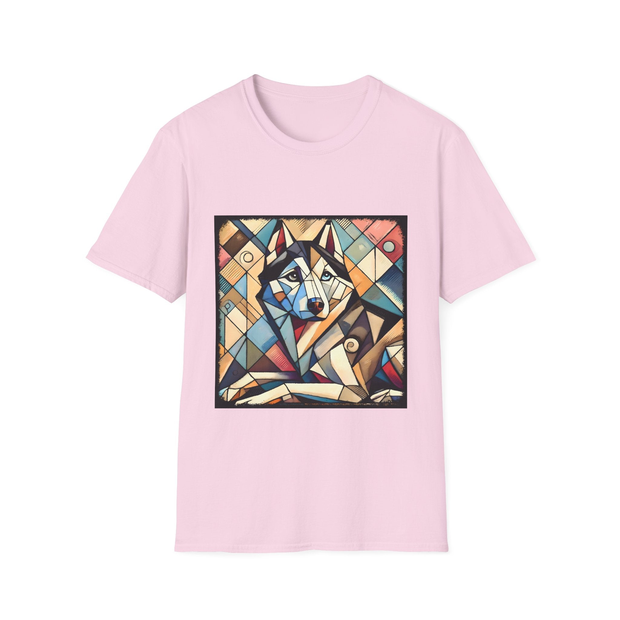 Siberian Husky Glass Geometric | Unisex Dog T-Shirt