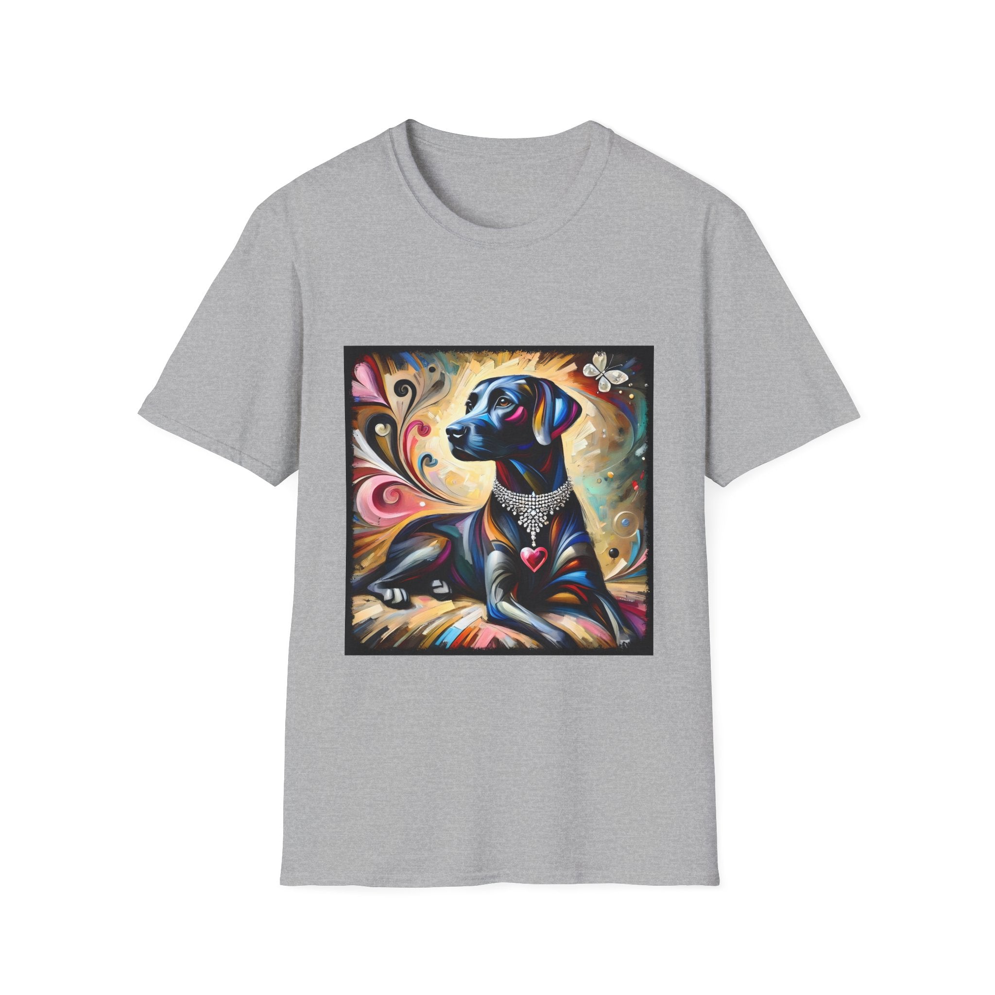 Labrador Retriever Diamond Heart Swirl | Unisex Dog T-Shirt