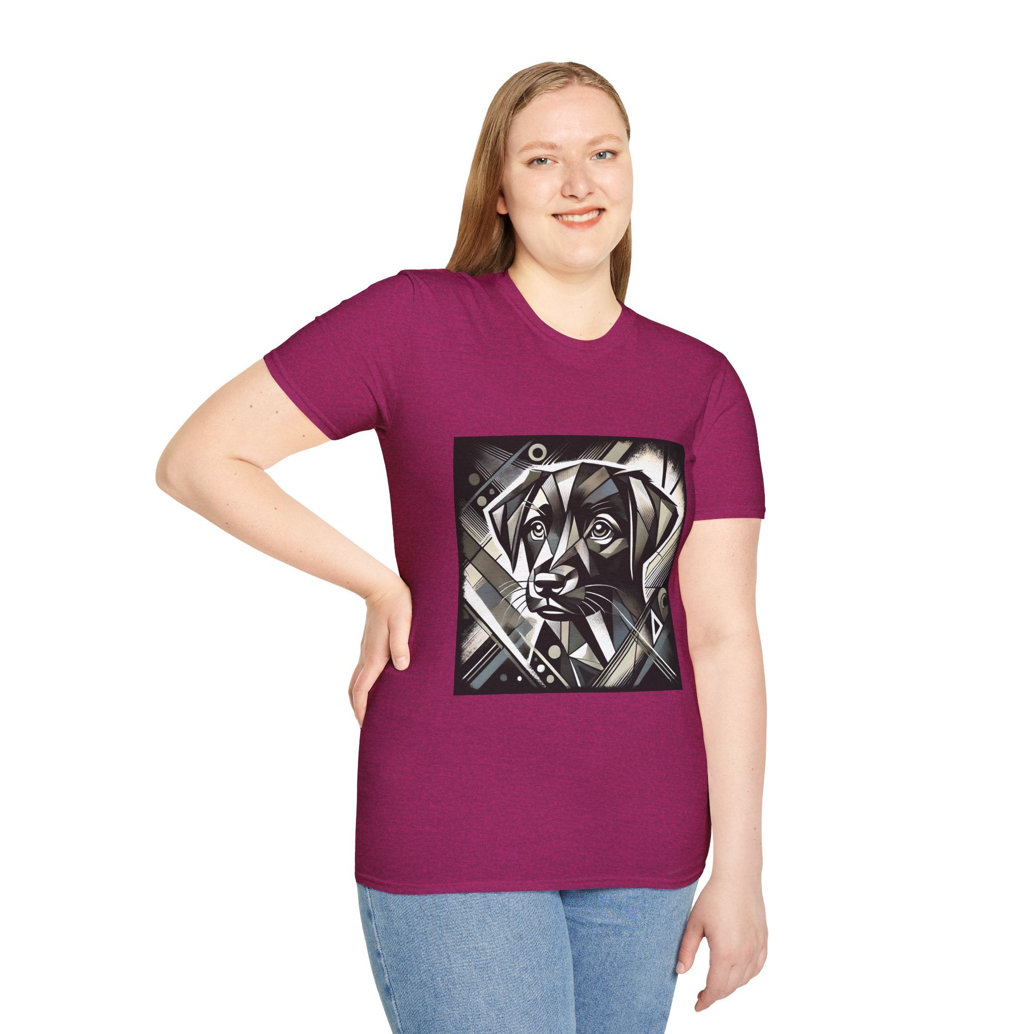 Labrador Retriever B&W Bold Geometric | Unisex Dog T-Shirt