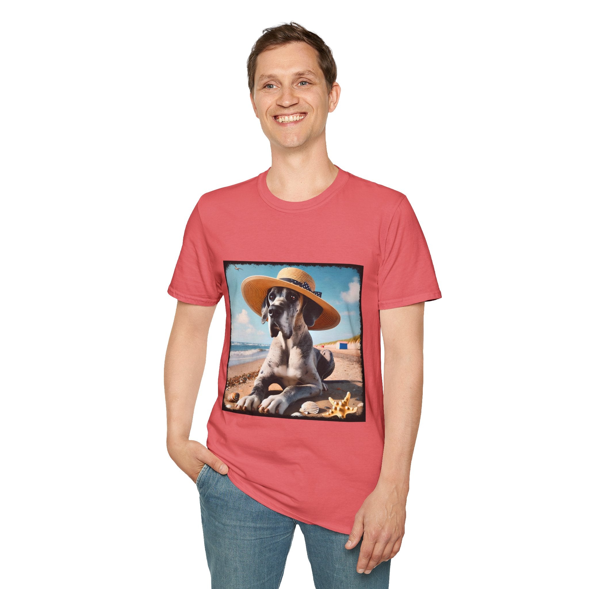 Great Dane Seaside Sass | Unisex Dog T-Shirt