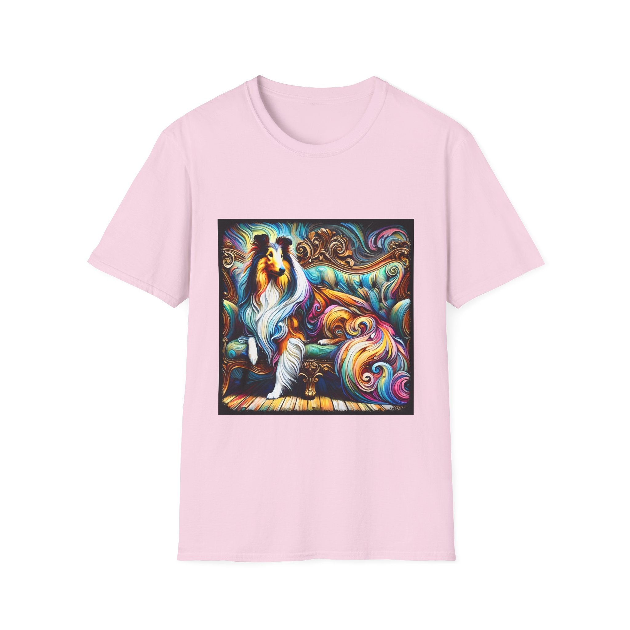 Collie Pastel Swirl | Unisex Dog T-Shirt