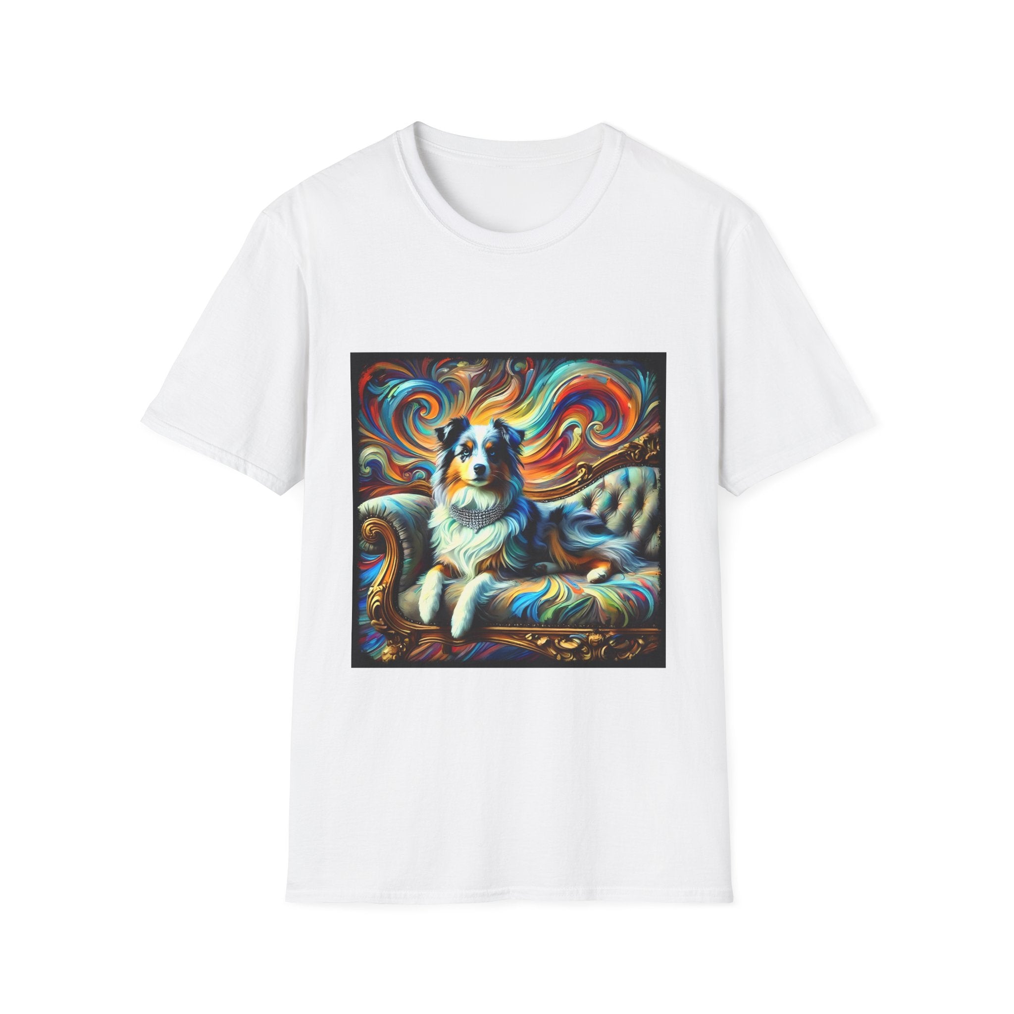 Miniature American Shepherd Vivid Swirl | Unisex Dog T-Shirt