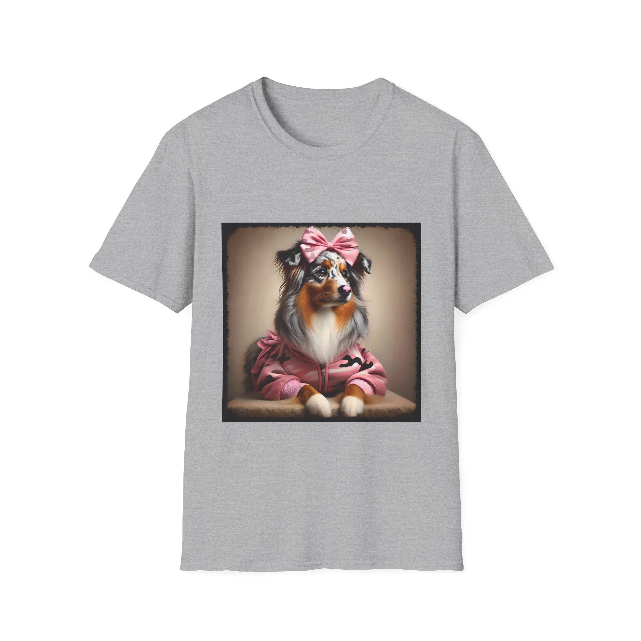 Australian Shepherd Camo Cutie | Unisex Dog T-Shirt
