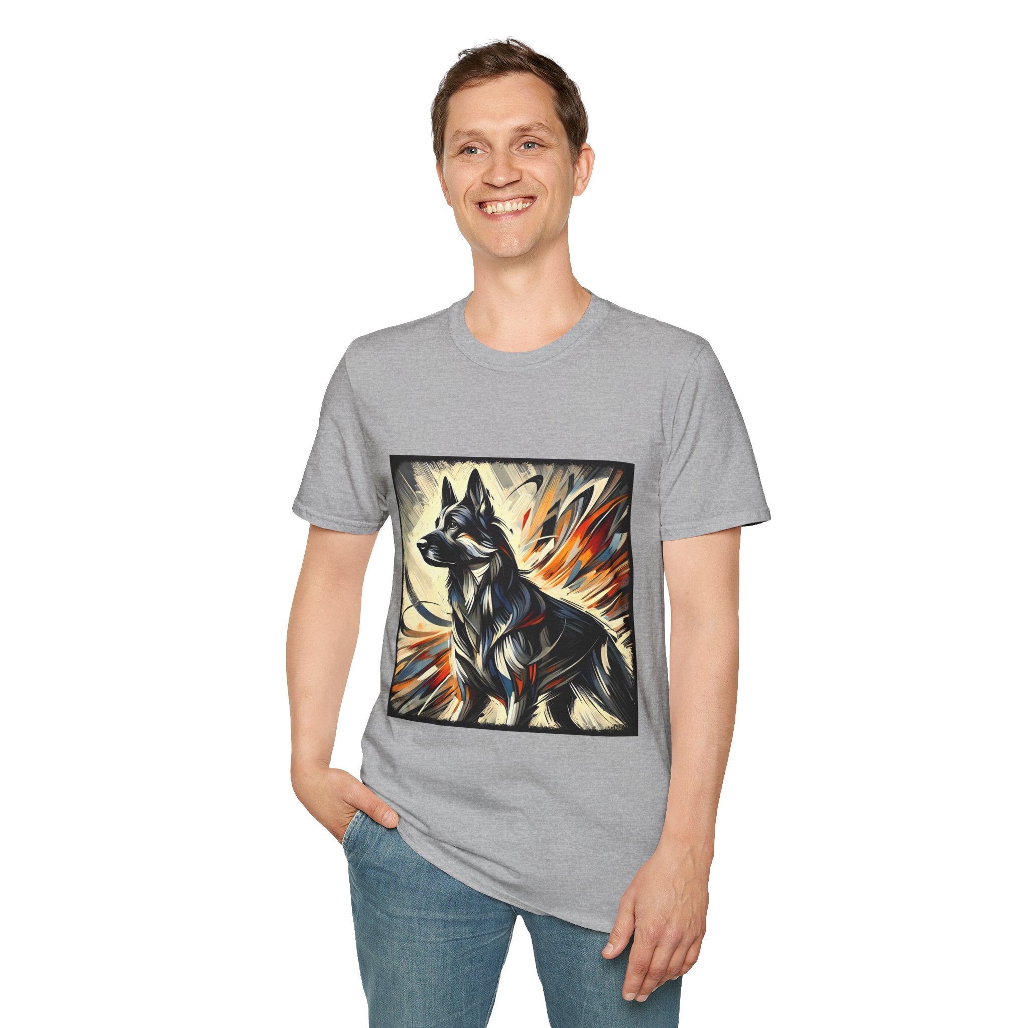 German Shepherd Fire Classic | Unisex Dog T-Shirt