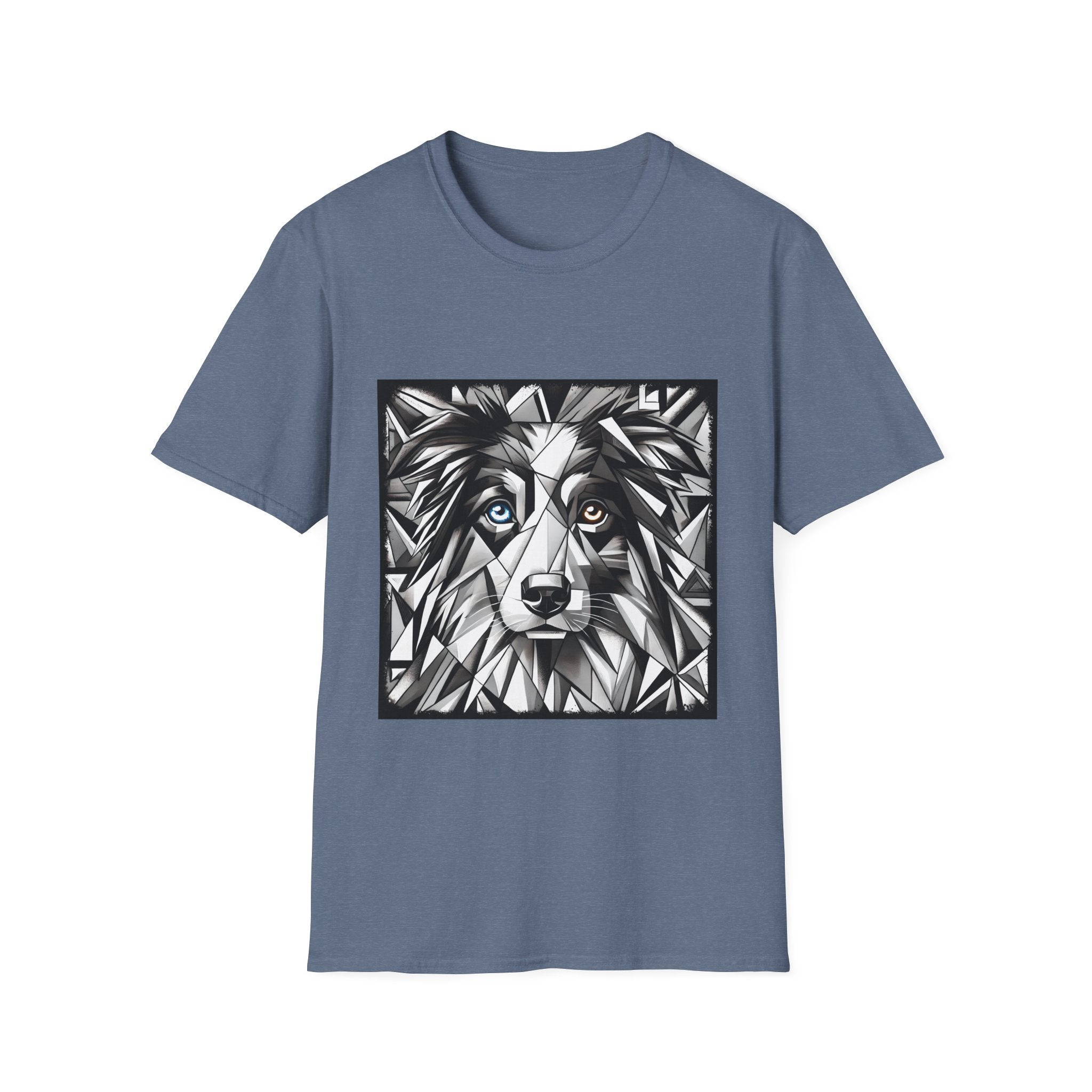 Australian Shepherd Bold Eyes Geometric | Unisex Dog T-Shirt