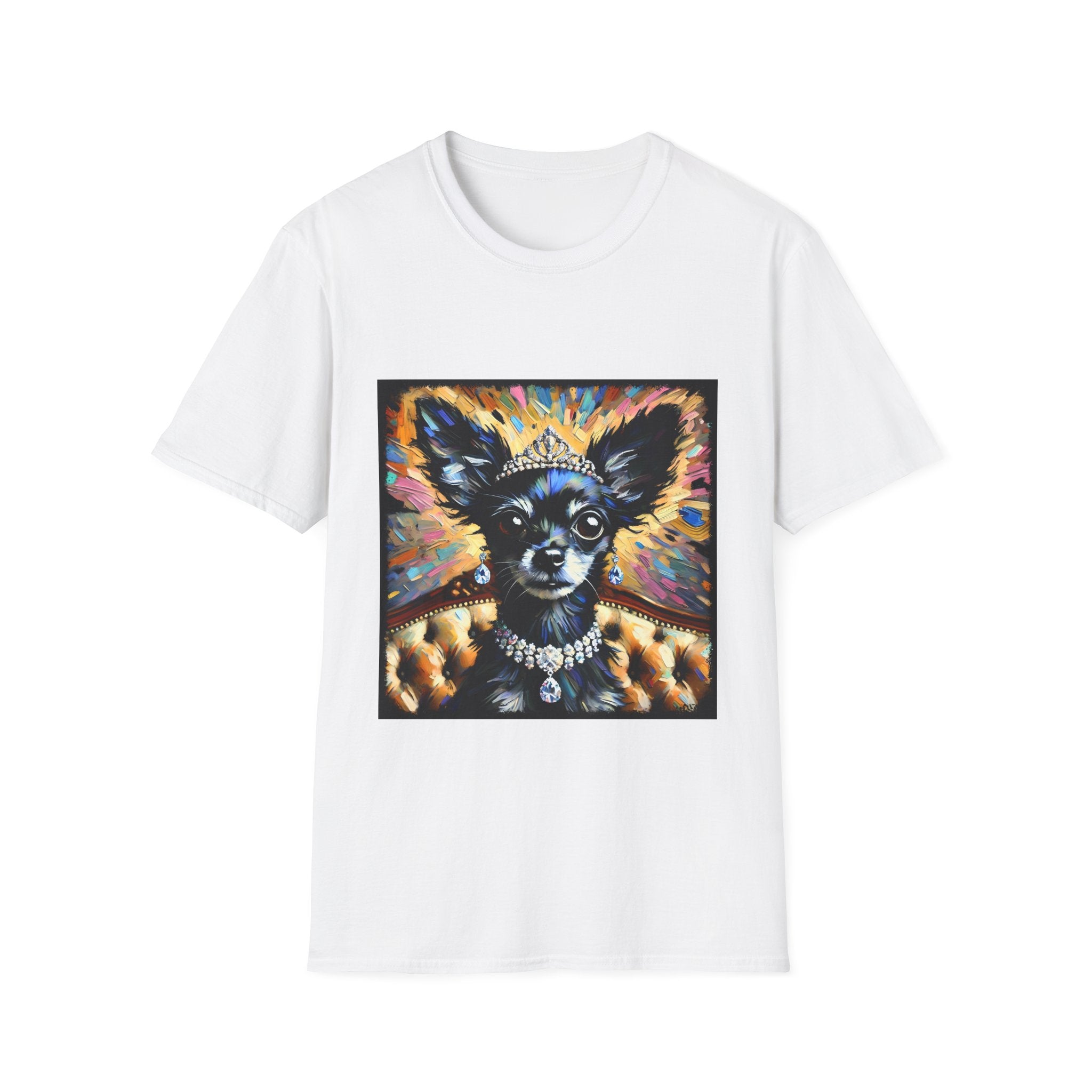 Chihuahua Diamond Earring Classic | Unisex Dog T-Shirt