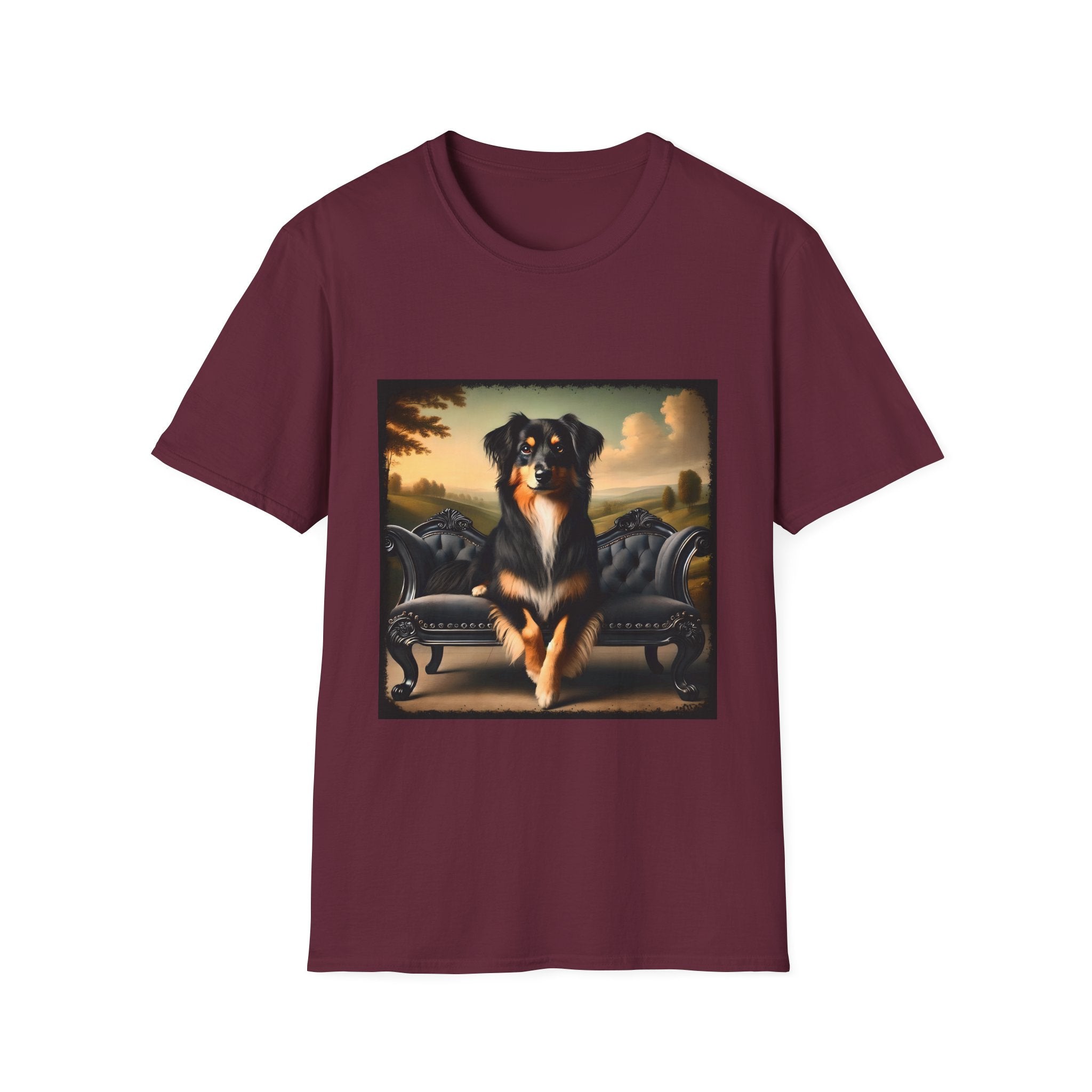 Miniature American Shepherd Poised Portrait | Unisex Dog T-Shirt