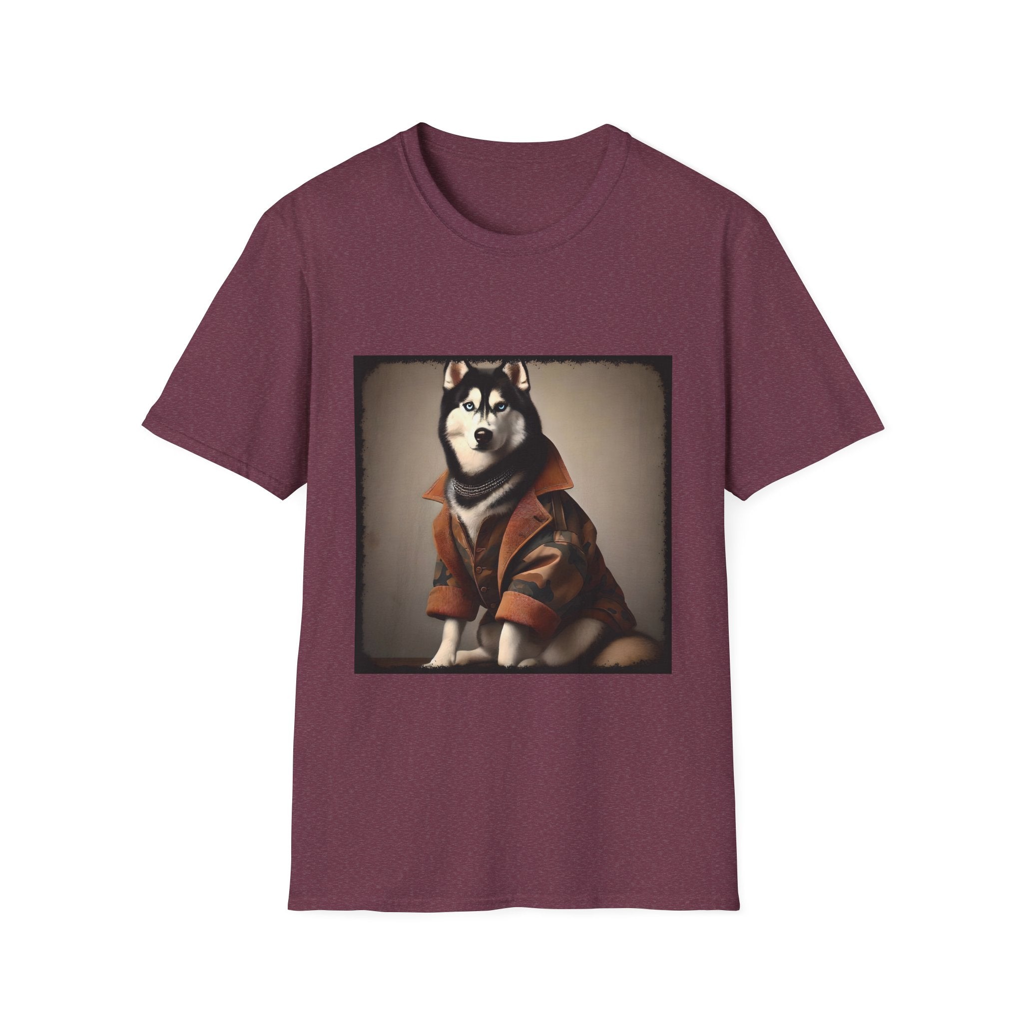 Siberian Husky Camo Cutie | Unisex Dog T-Shirt