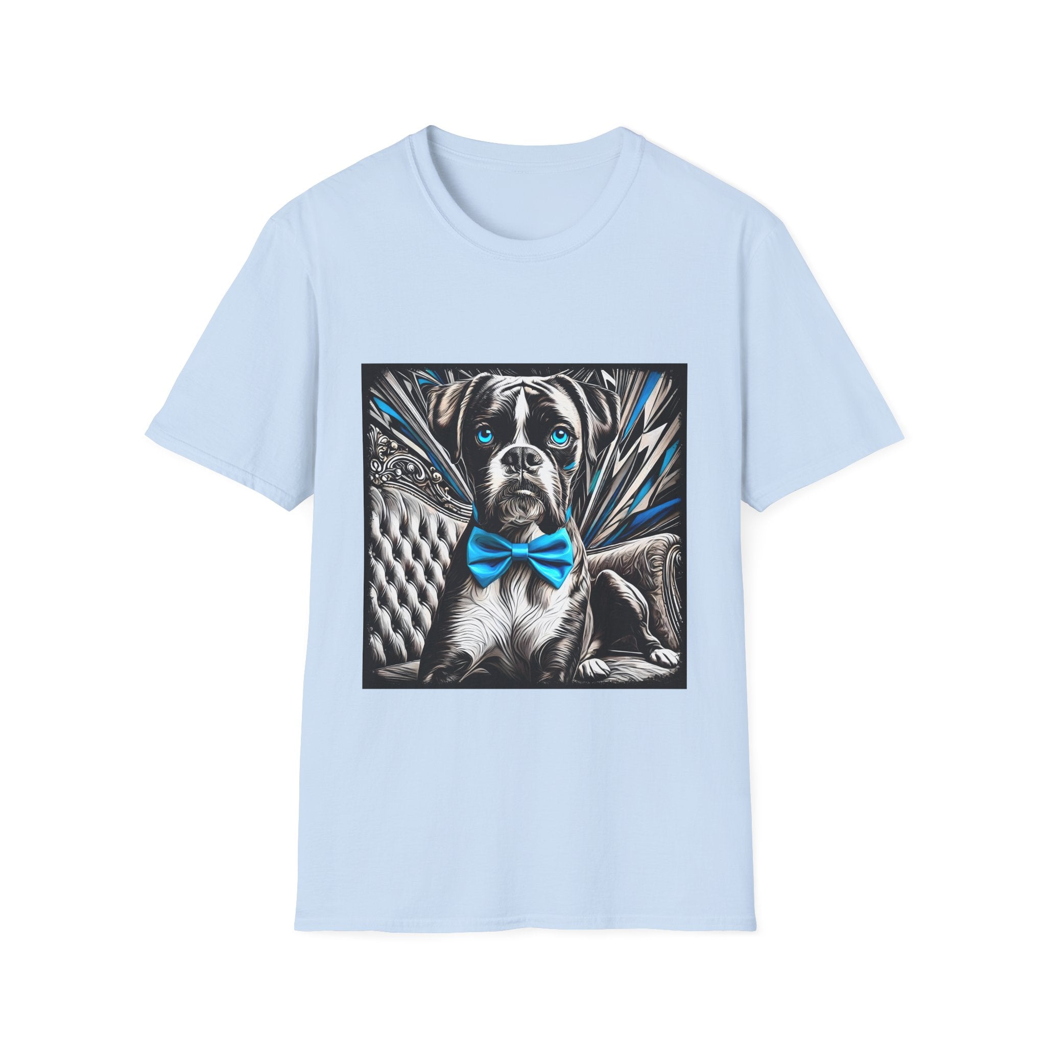 Boxer B&W Bold Blue Eyes | Unisex Dog T-Shirt