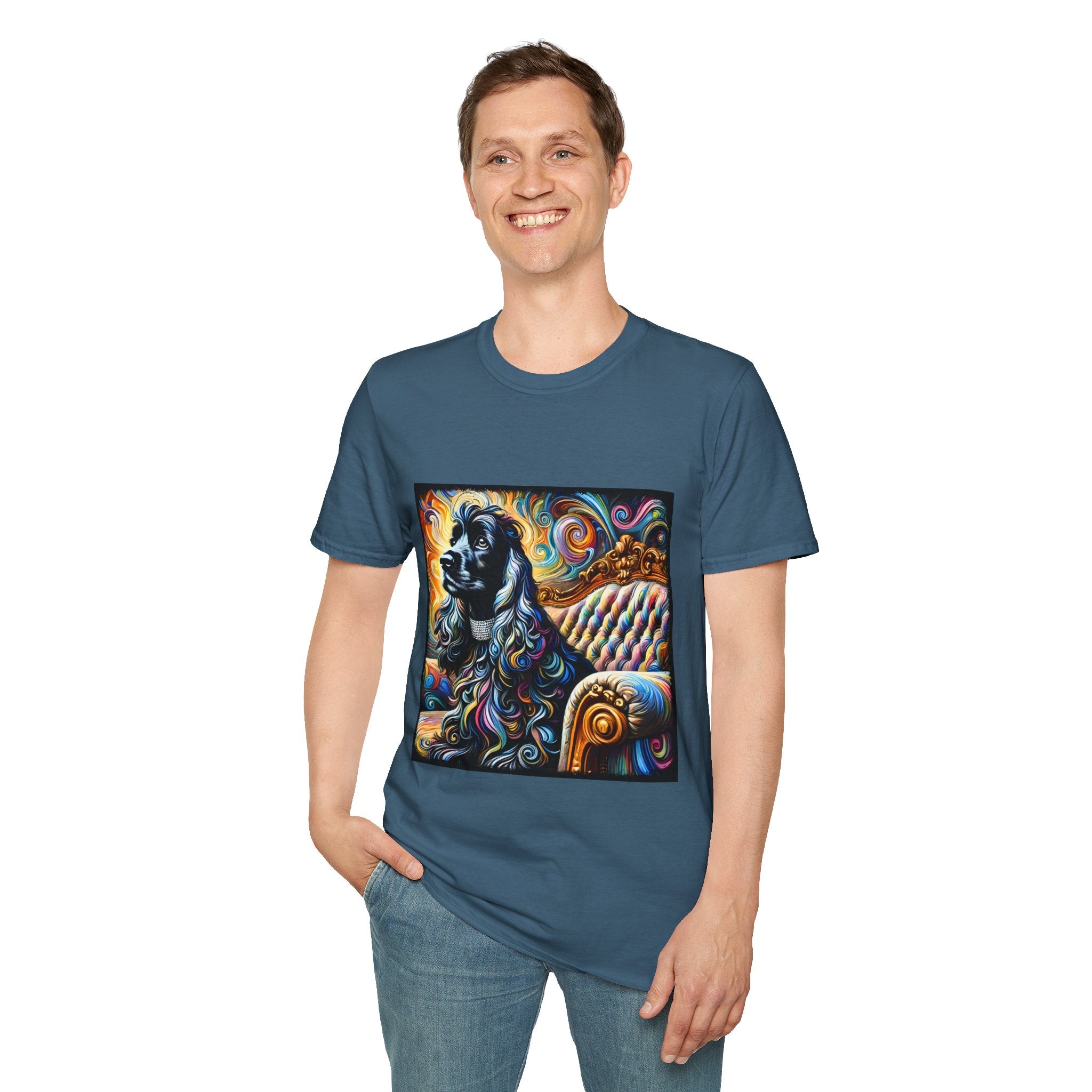 Cocker Spaniel Bold Swirl | Unisex Dog T-Shirt