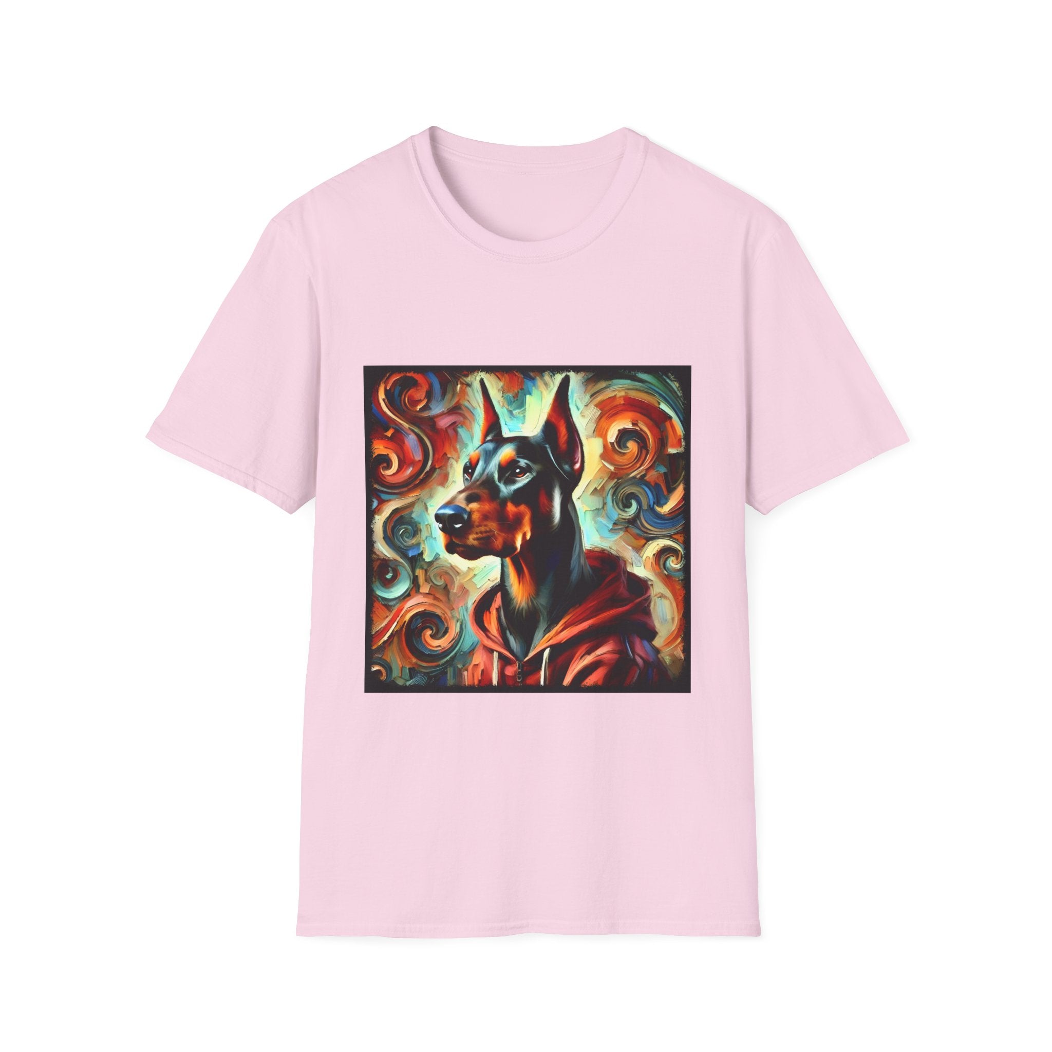 Doberman Pinscher Urban Swirl | Unisex Dog T-Shirt