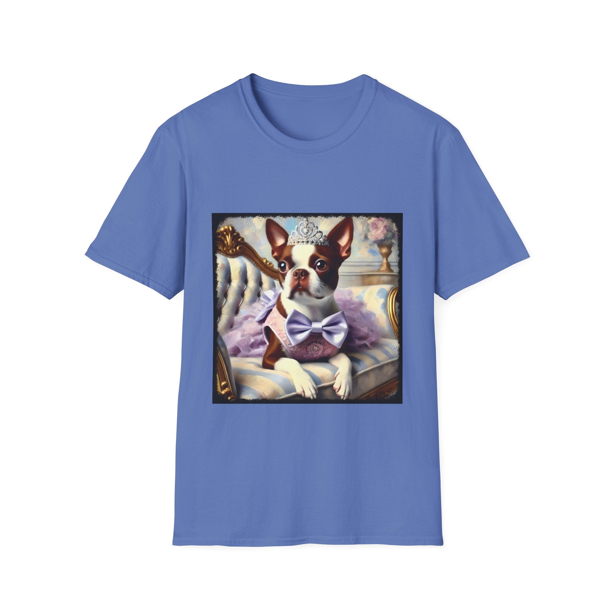 Boston Terrier Purple Princess Classic | Unisex Dog T-Shirt