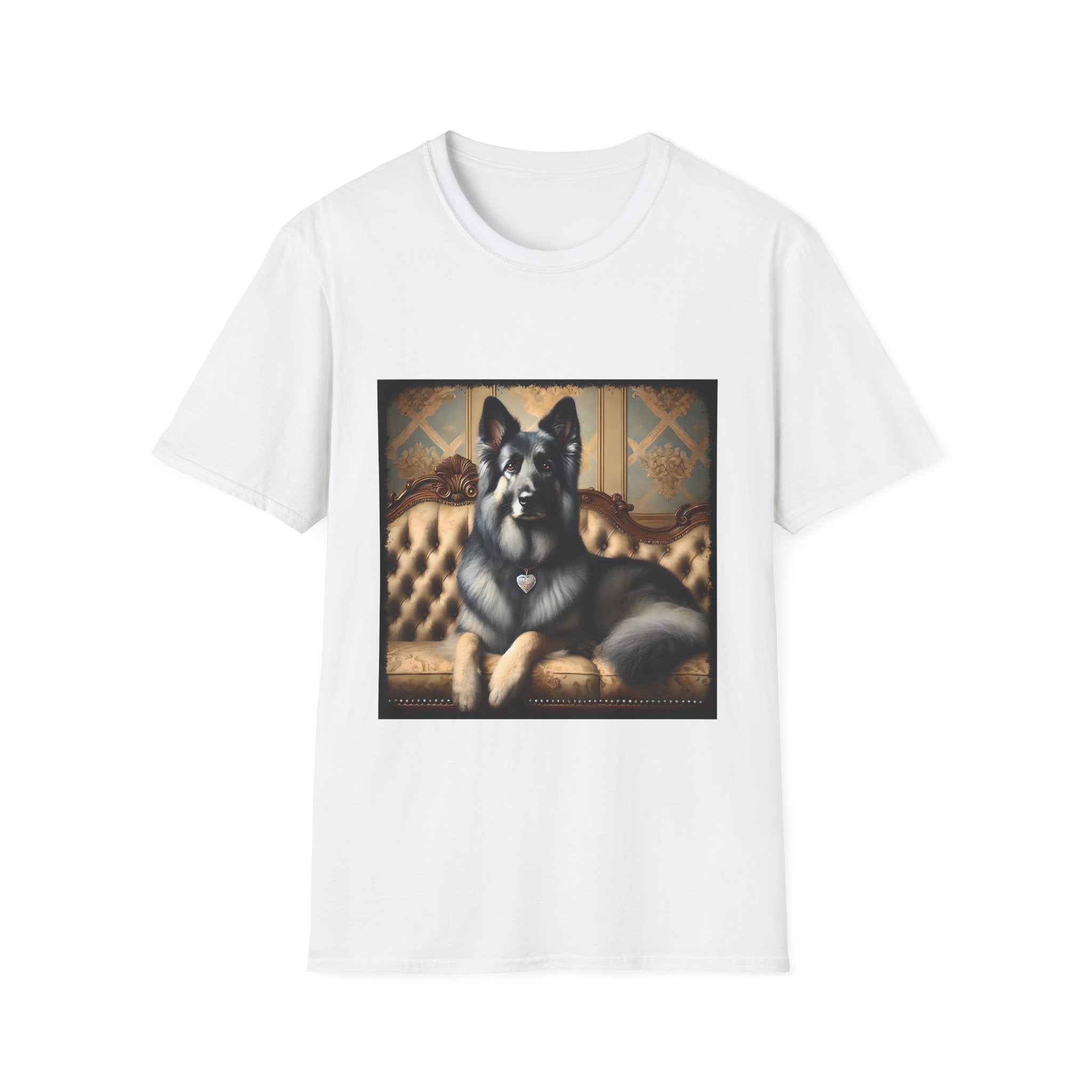 German Shepherd Diamond Princess | Unisex Softstyle T-Shirt