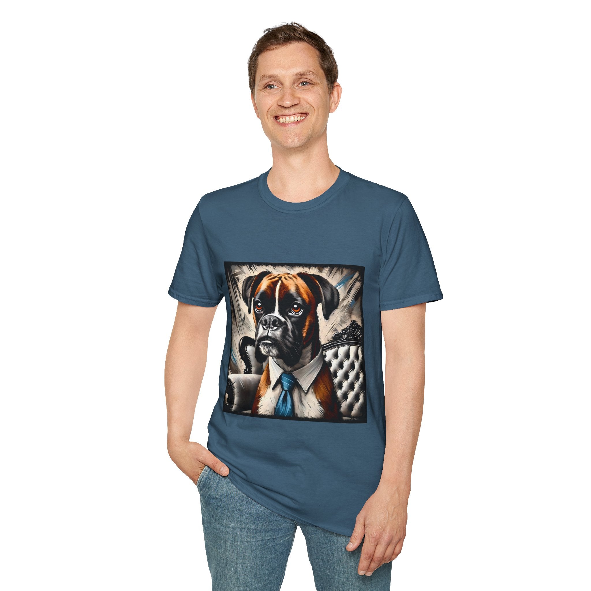 Boxer Bold Gentleman | Unisex Dog T-Shirt