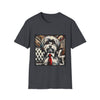 Dog Lover Tee – Havanese B&W Red Tie Graphic