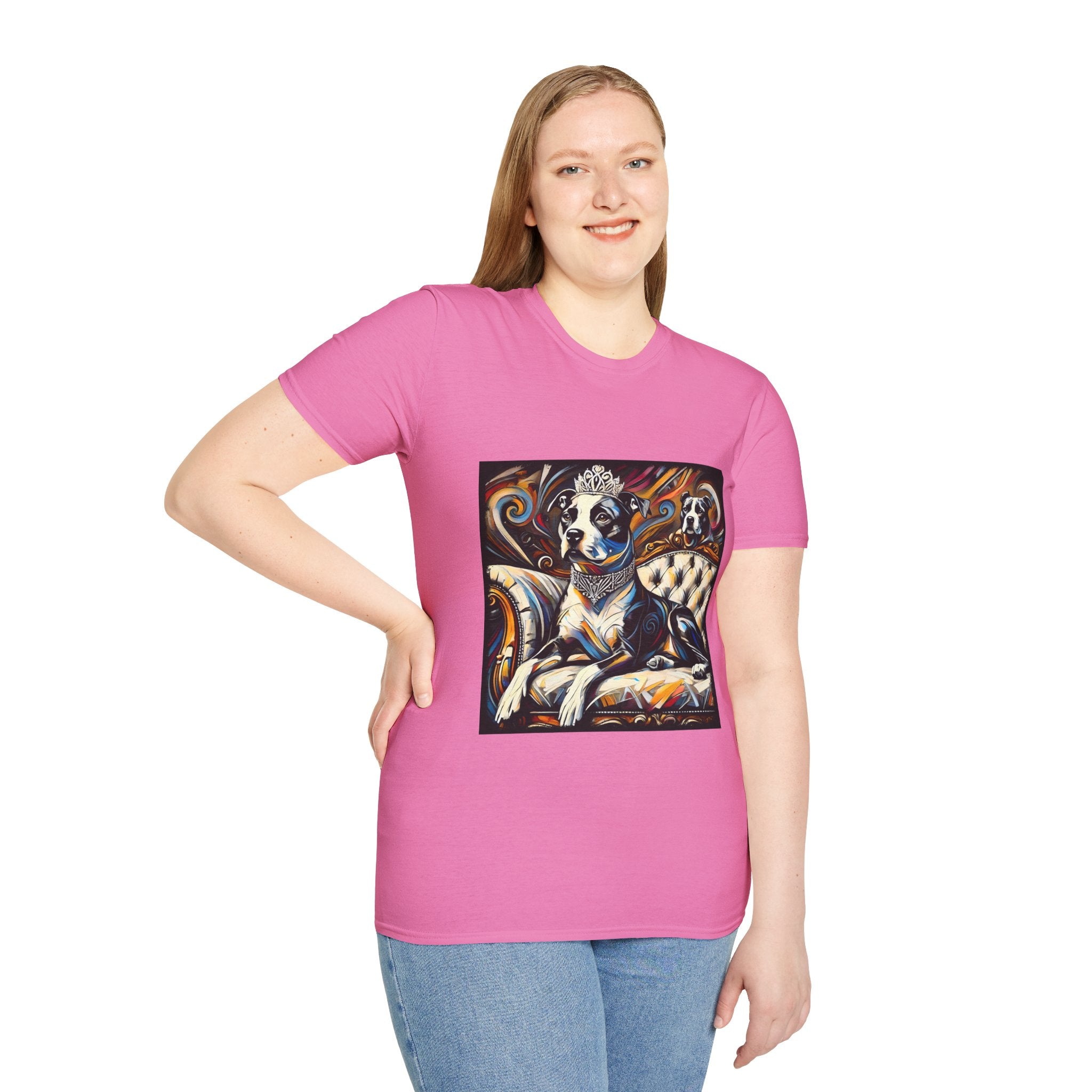 American Pit Bull Terrier Bold Princess Swirl  | Unisex Dog T-Shirt