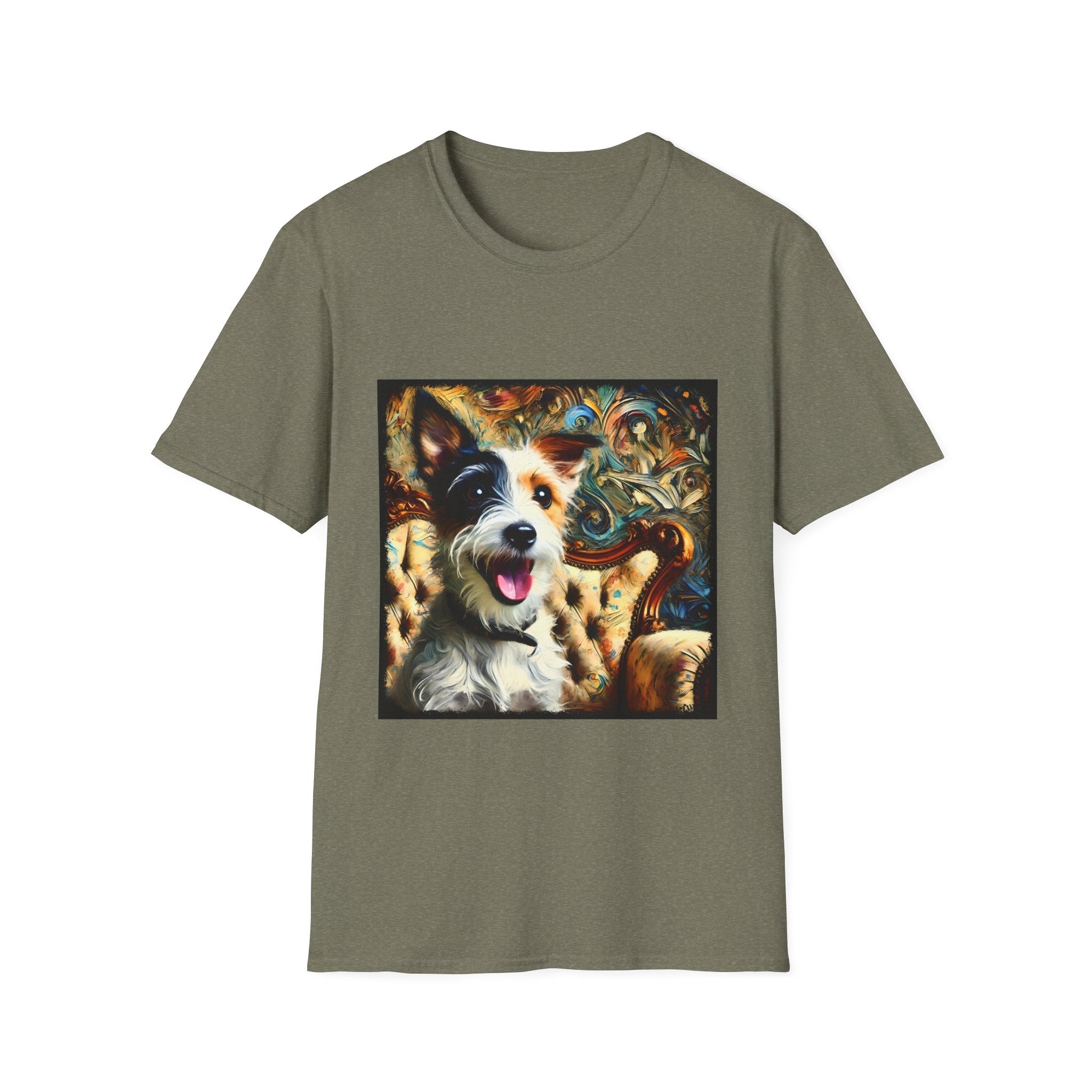 Jack Russell Terrier Blissful Swirl | Unisex Softstyle T-Shirt