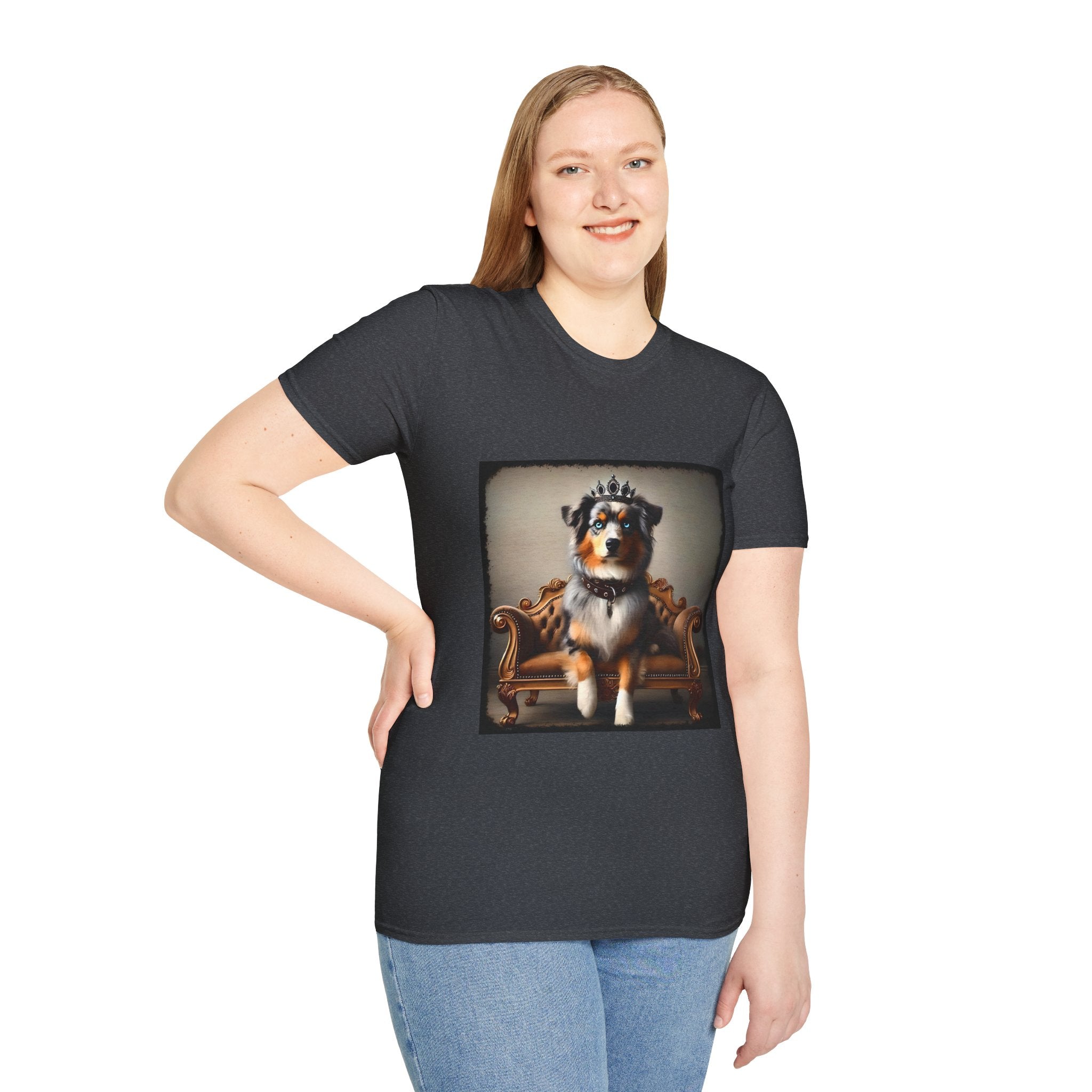 Miniature American Shepherd Crowned Princess | Unisex Dog T-Shirt