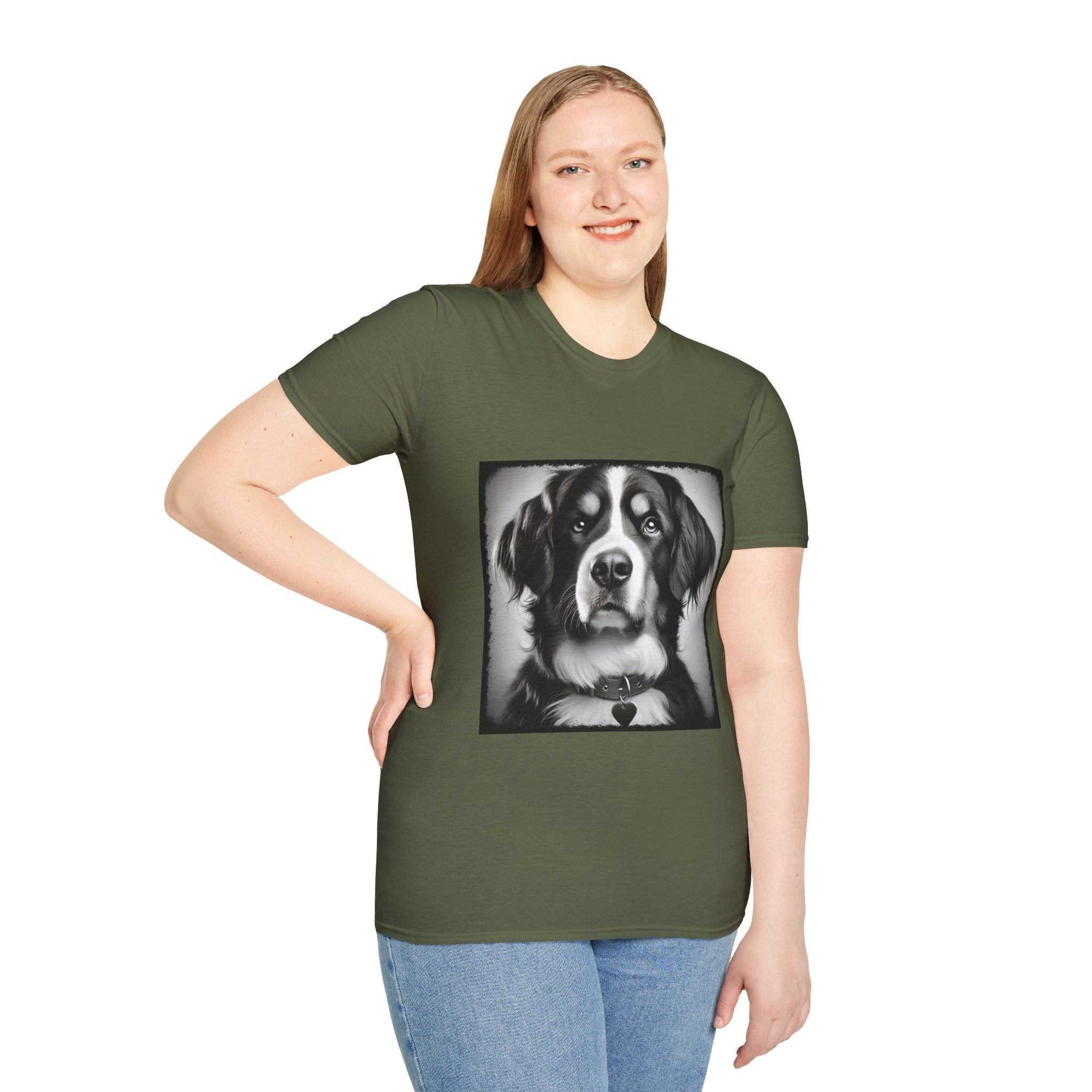 Bernese Mountain Dog Sweet Heart | Unisex Dog T-Shirt