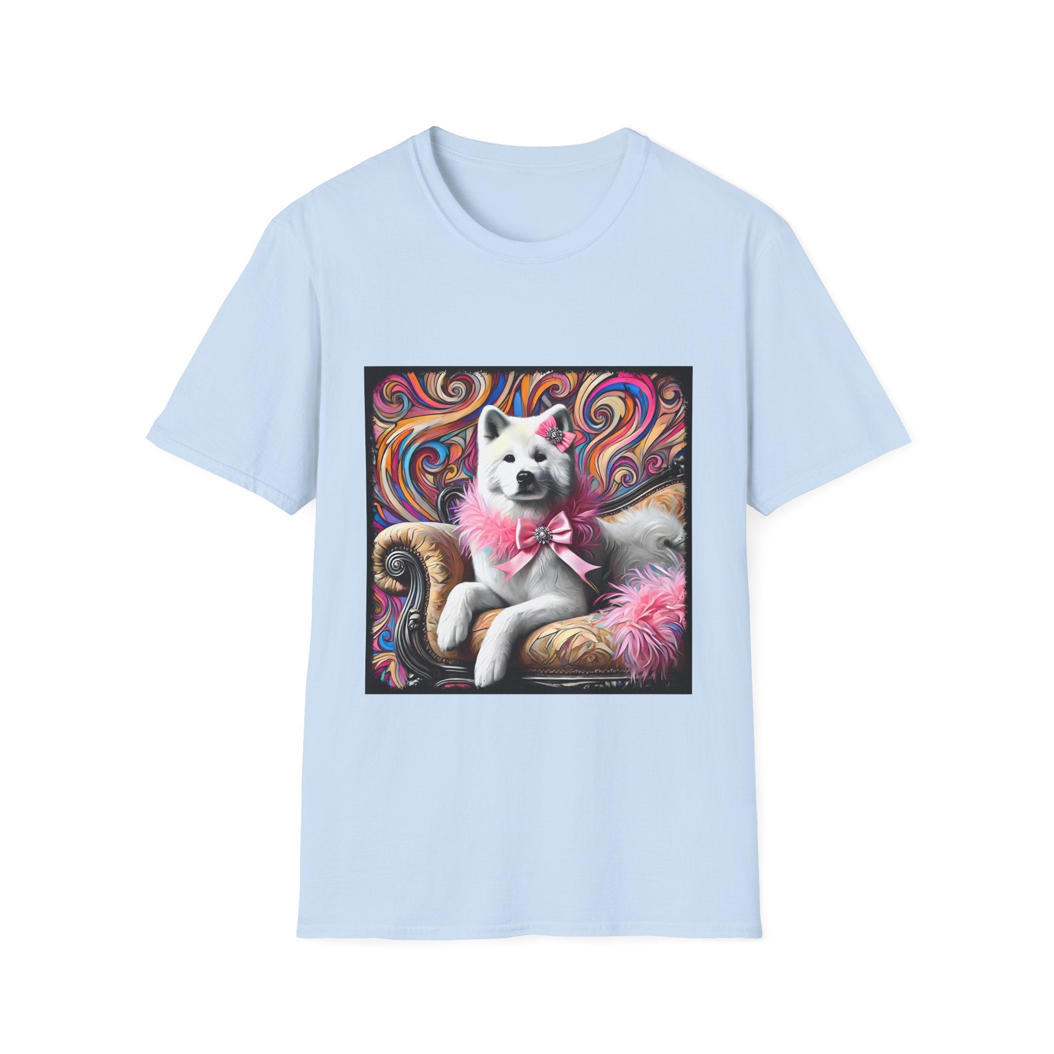 Akita Pink Sass Swirl | Unisex Dog T-Shirt