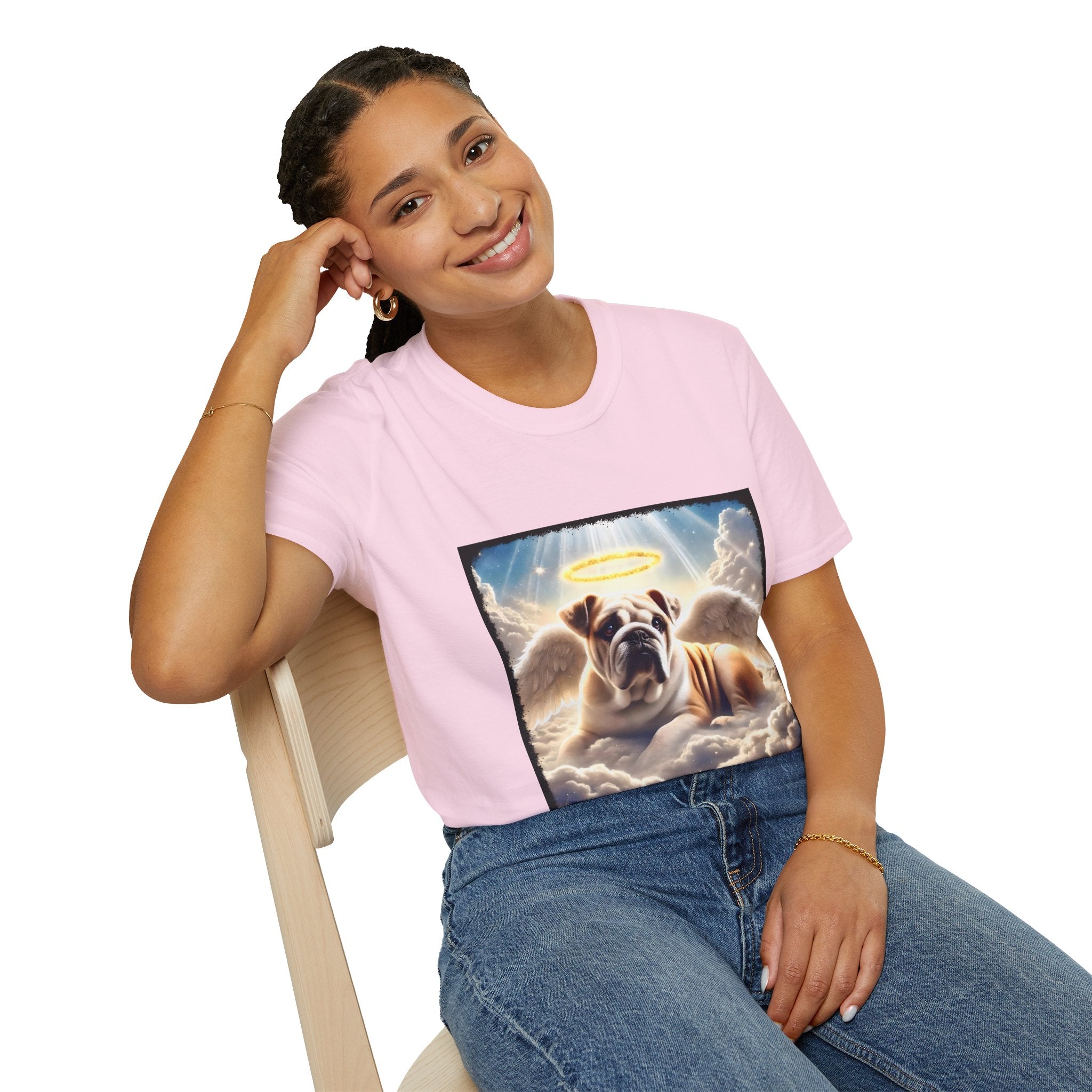 Bulldog Heavenly Angel | Unisex Dog T-Shirt