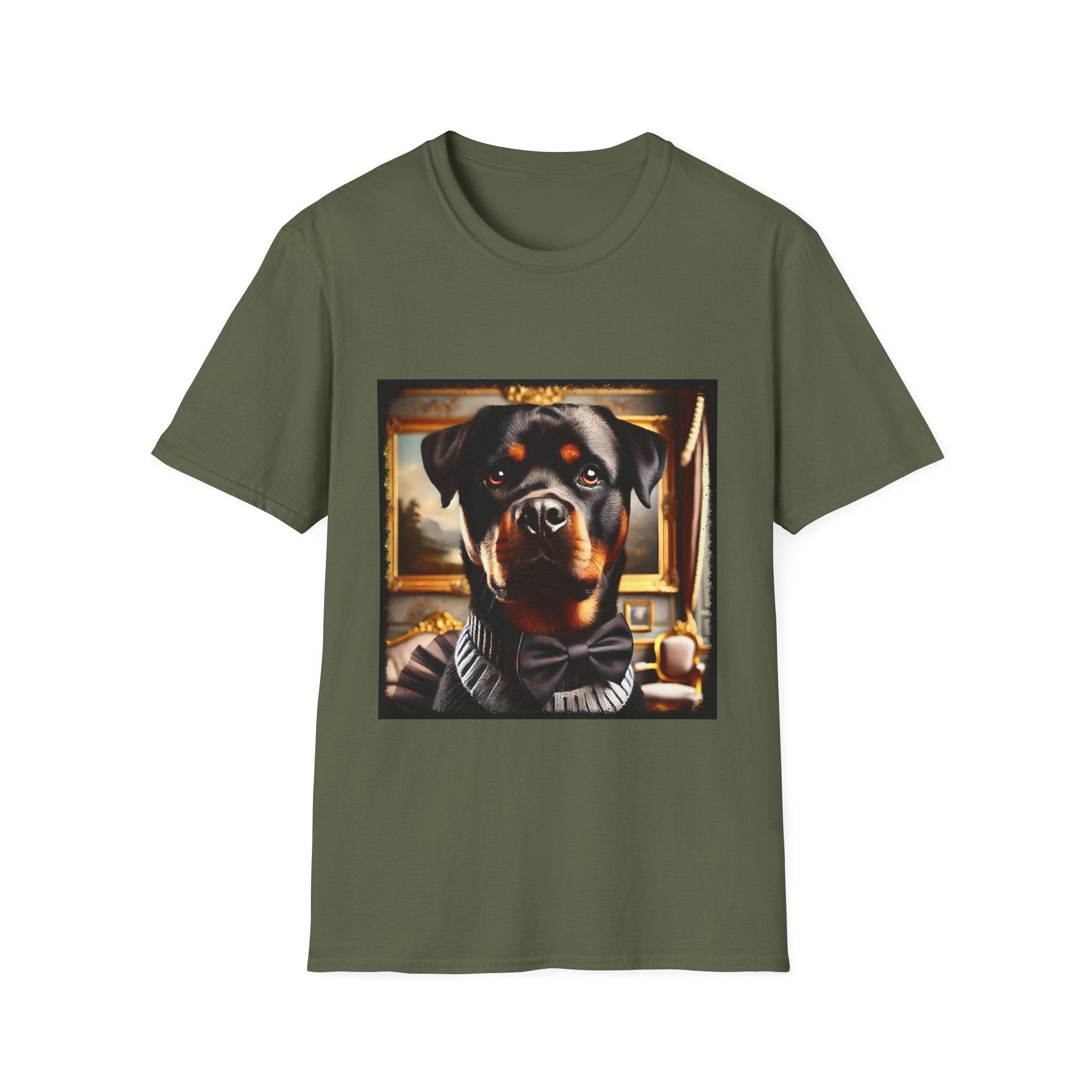 Rottweiler Posh Portrait | Unisex Dog T-Shirt