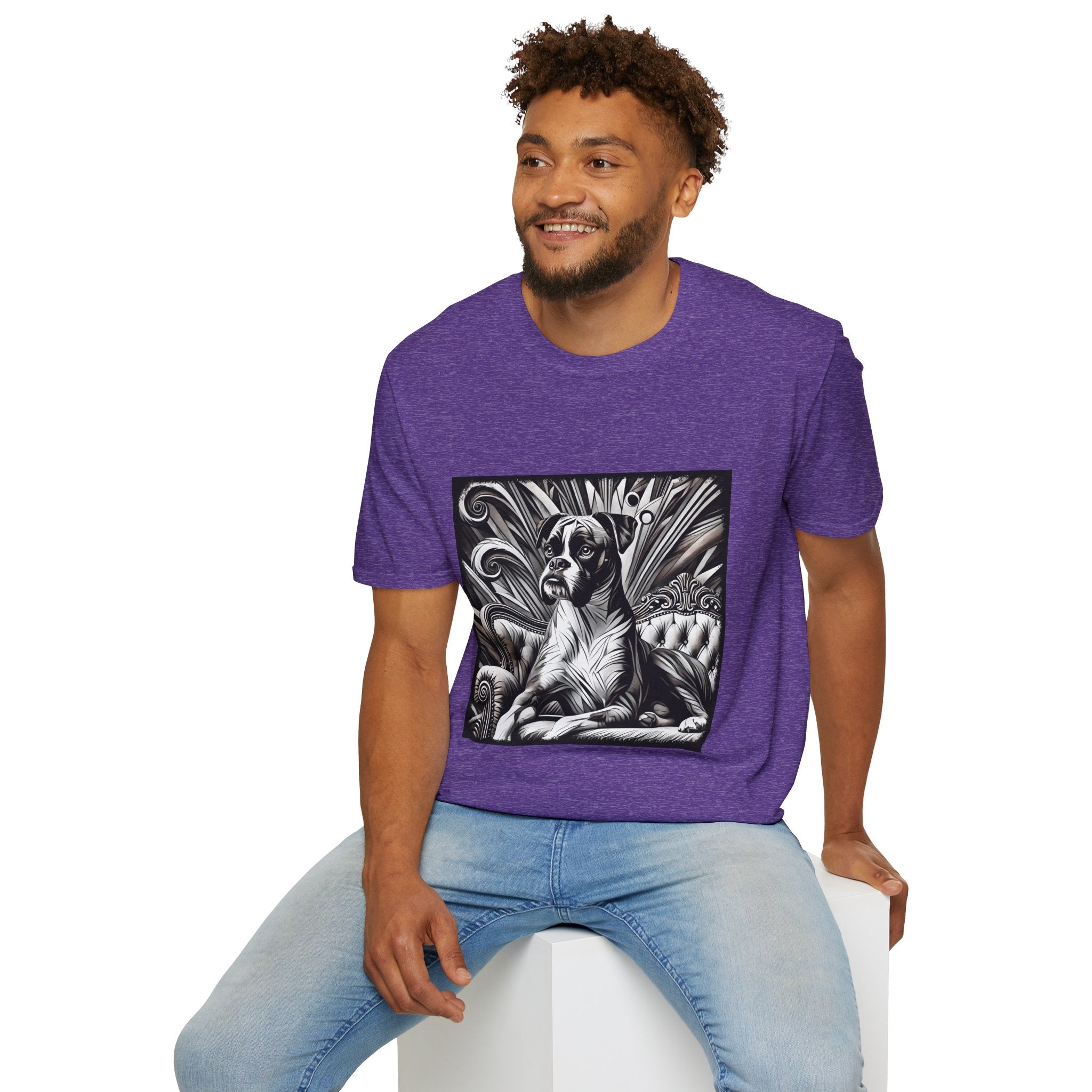 Boxer B&W Bold | Unisex Dog T-Shirt