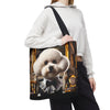 Bichon Frise Luxe Lineage | Dog Themed Tote Bag