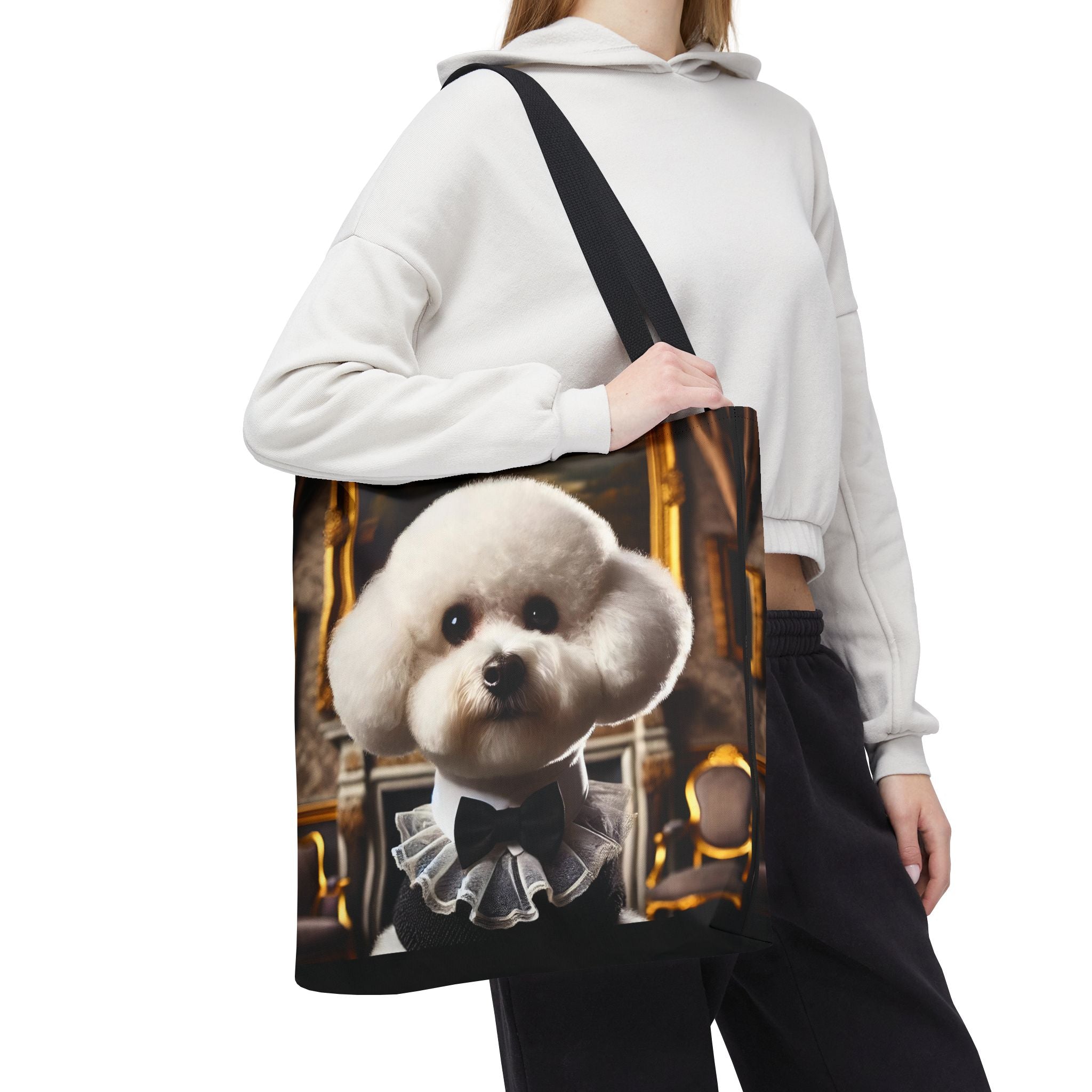 Bichon Frise Luxe Lineage | Dog Themed Tote Bag