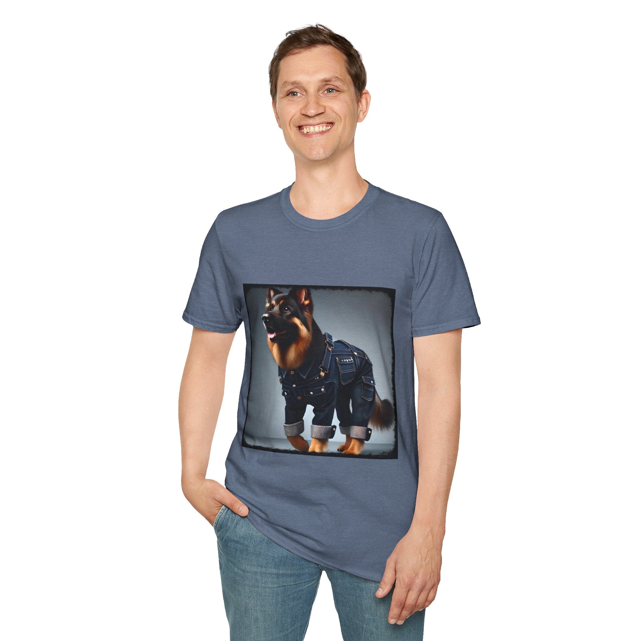 German Shepherd Denim Dream | Unisex Dog T-Shirt