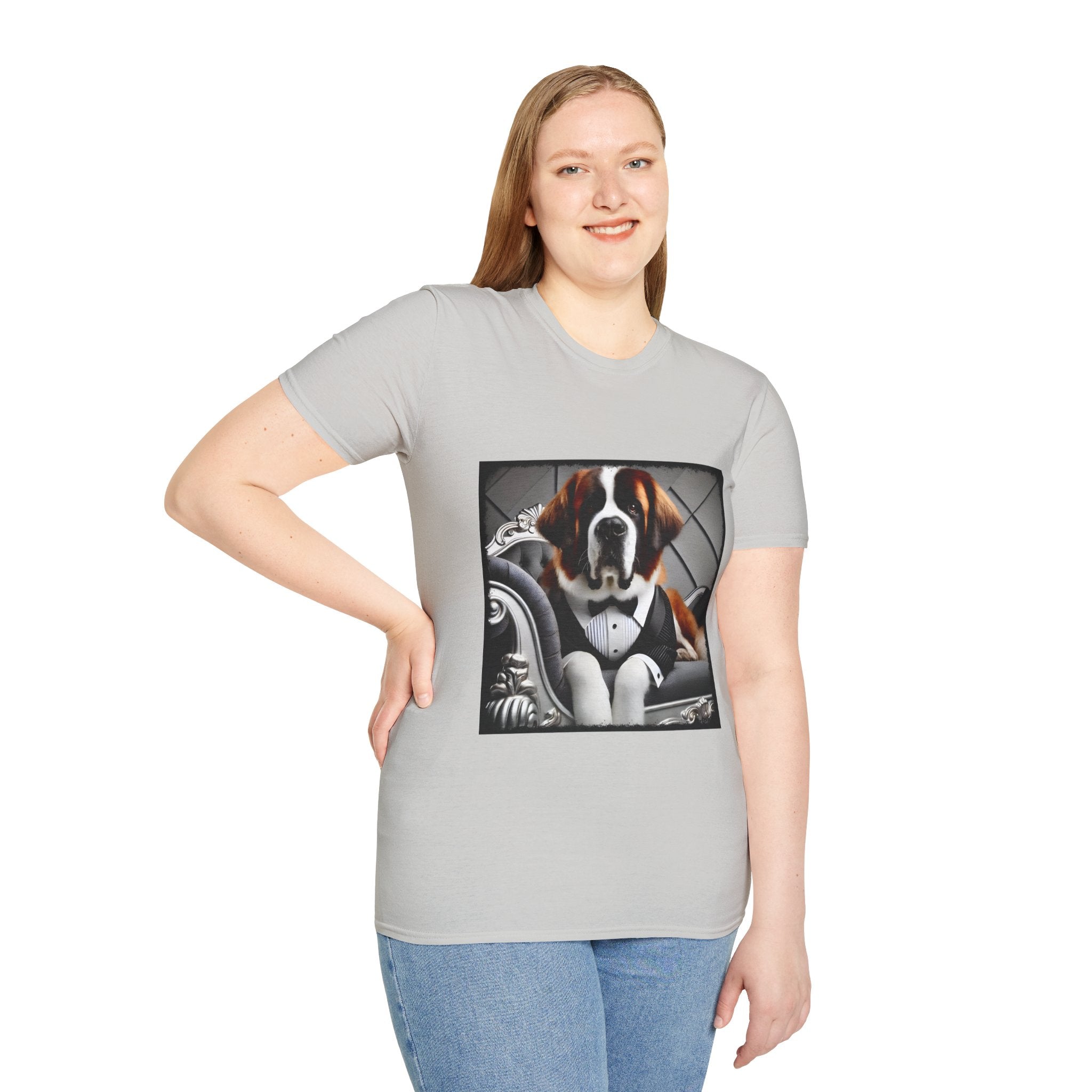 Saint Bernard Plush Pupstar | Unisex Dog T-Shirt