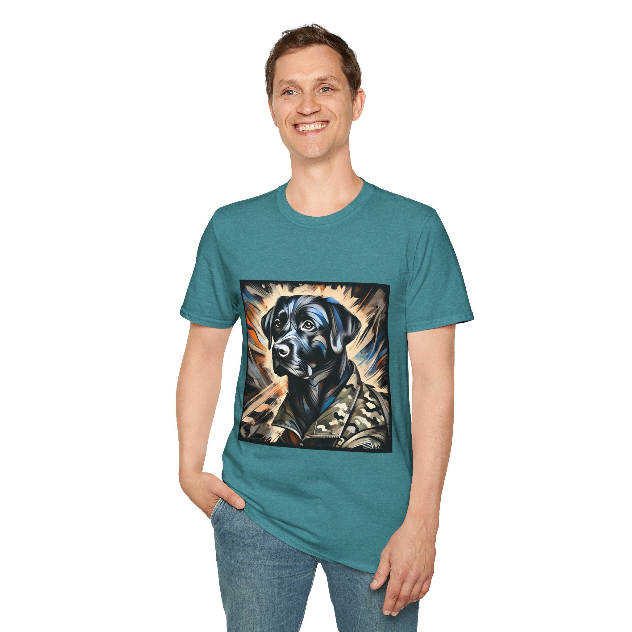 Labrador Retriever Bold Camo Classic | Unisex Dog T-Shirt