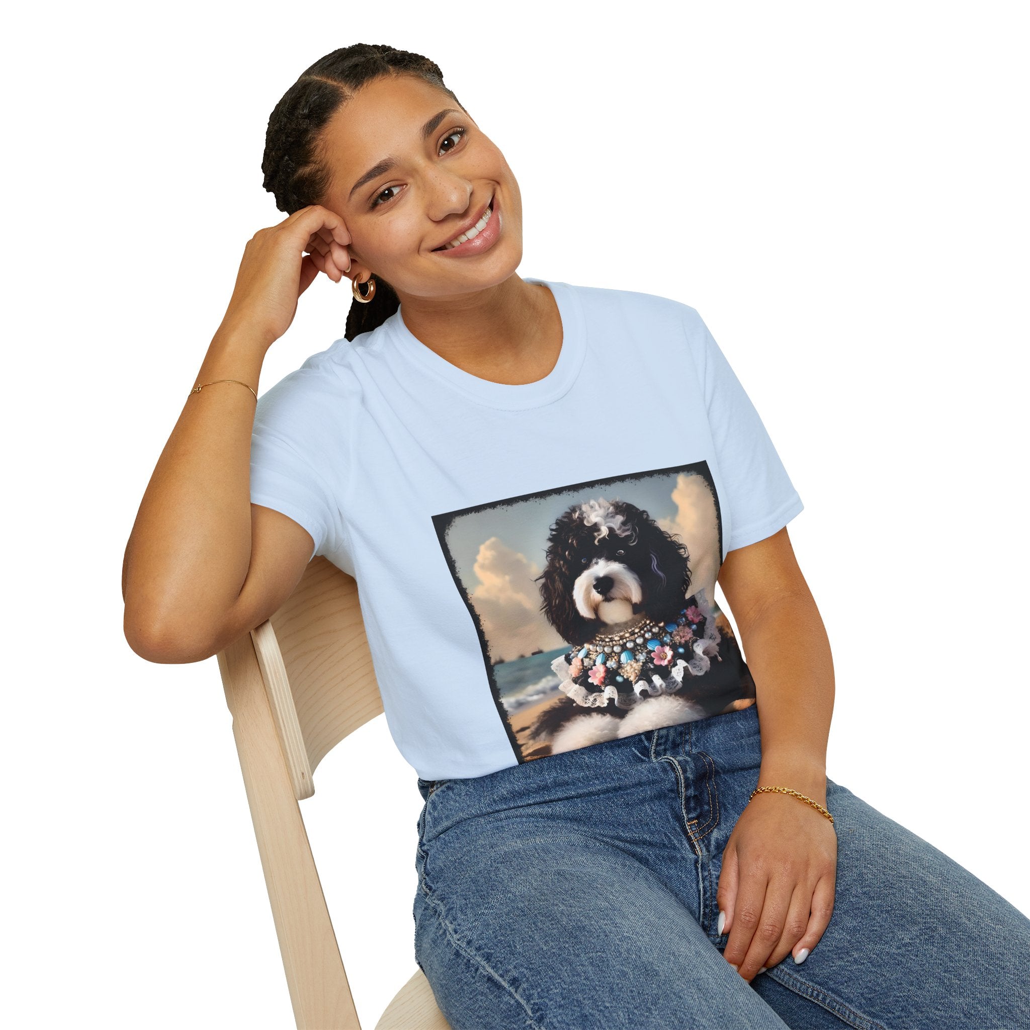 Aussiedoodle Seashell Siren | Unisex Dog T-Shirt