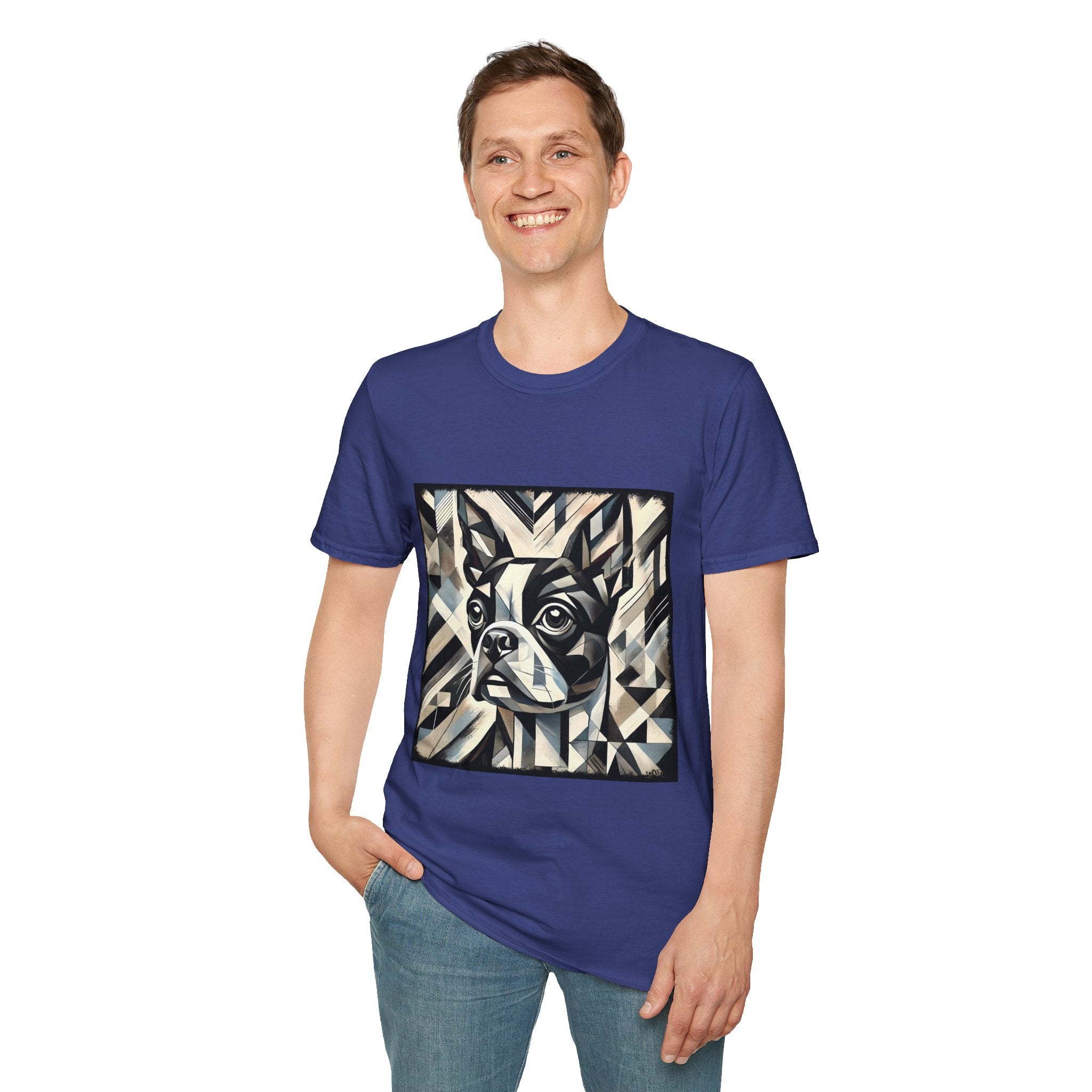 Boston Terrier Geometric | Unisex Dog T-Shirt