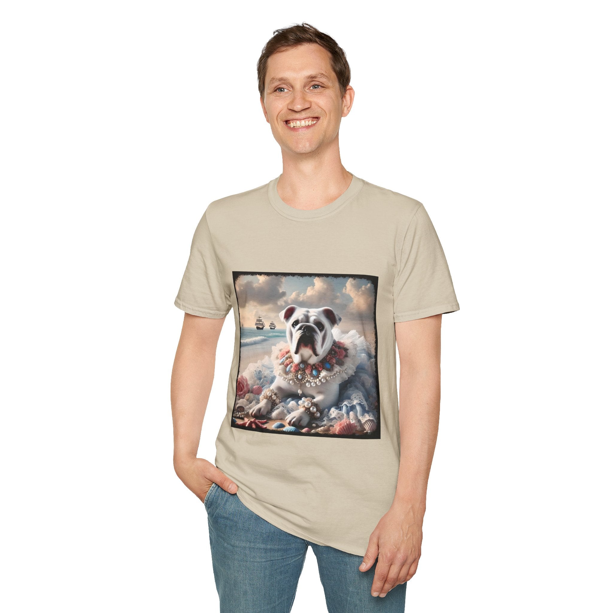 Bulldog Beach Dream | Unisex Dog T-Shirt