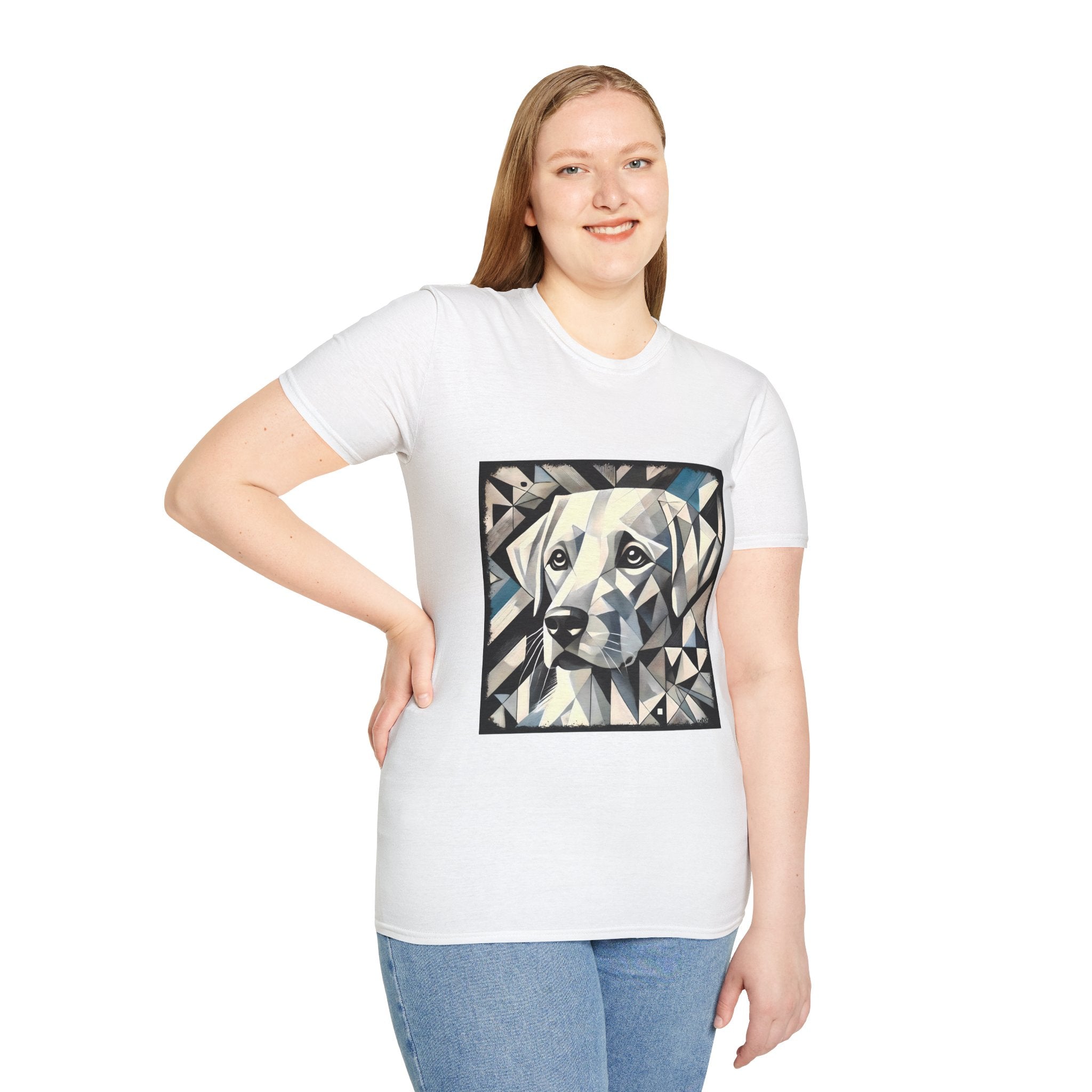 Labrador Retriever White Geometric | Unisex Dog T-Shirt