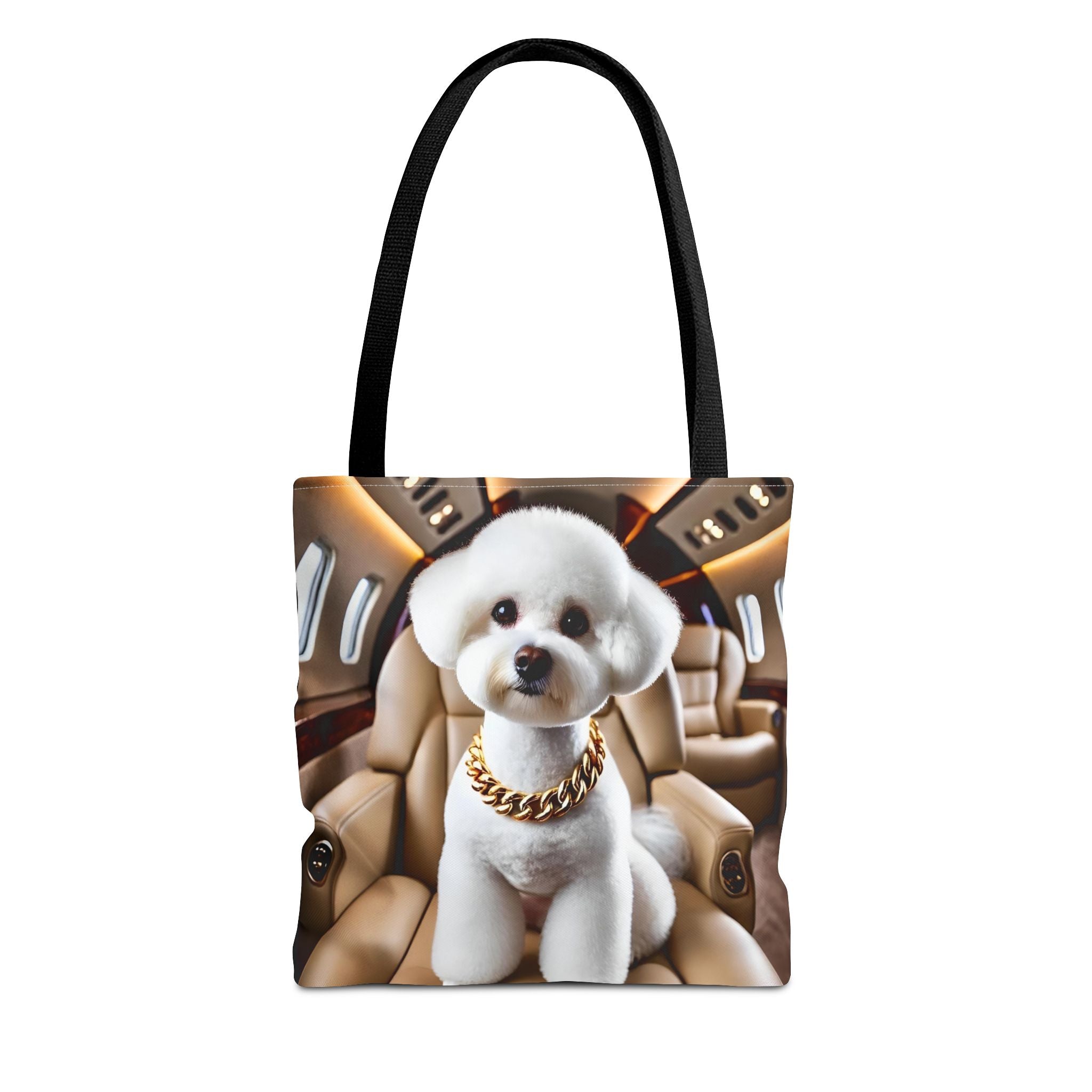 Bichon Frise Fréquent Flier | Dog Themed Tote Bag