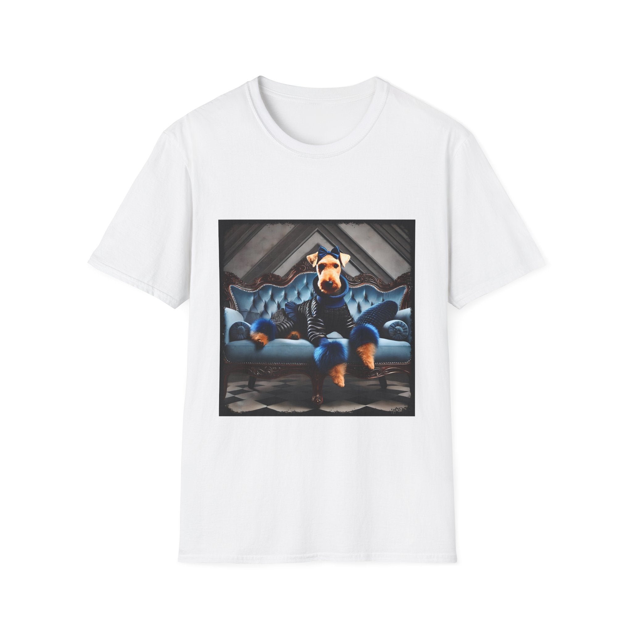 Airedale Terrier Fierce Fashionista | Unisex Dog T-Shirt